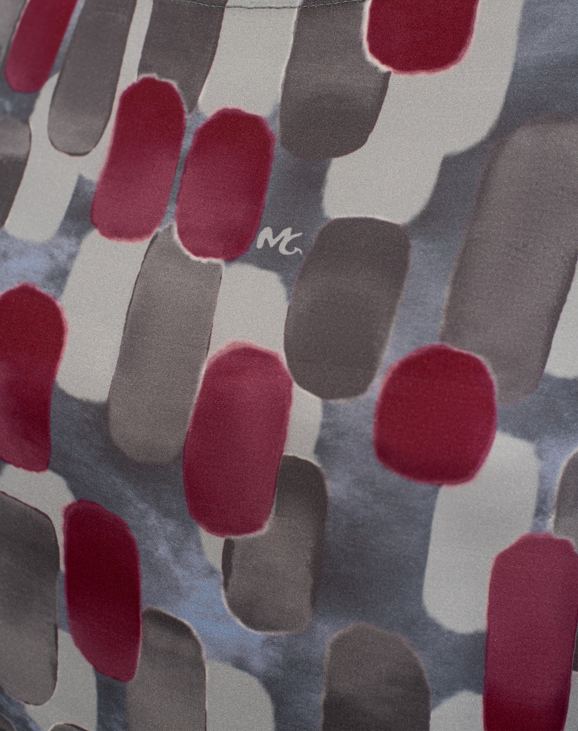 Abito Corto In Tessuto Fluido Con Stampa Geometrica - PIETRA - Manila Grace