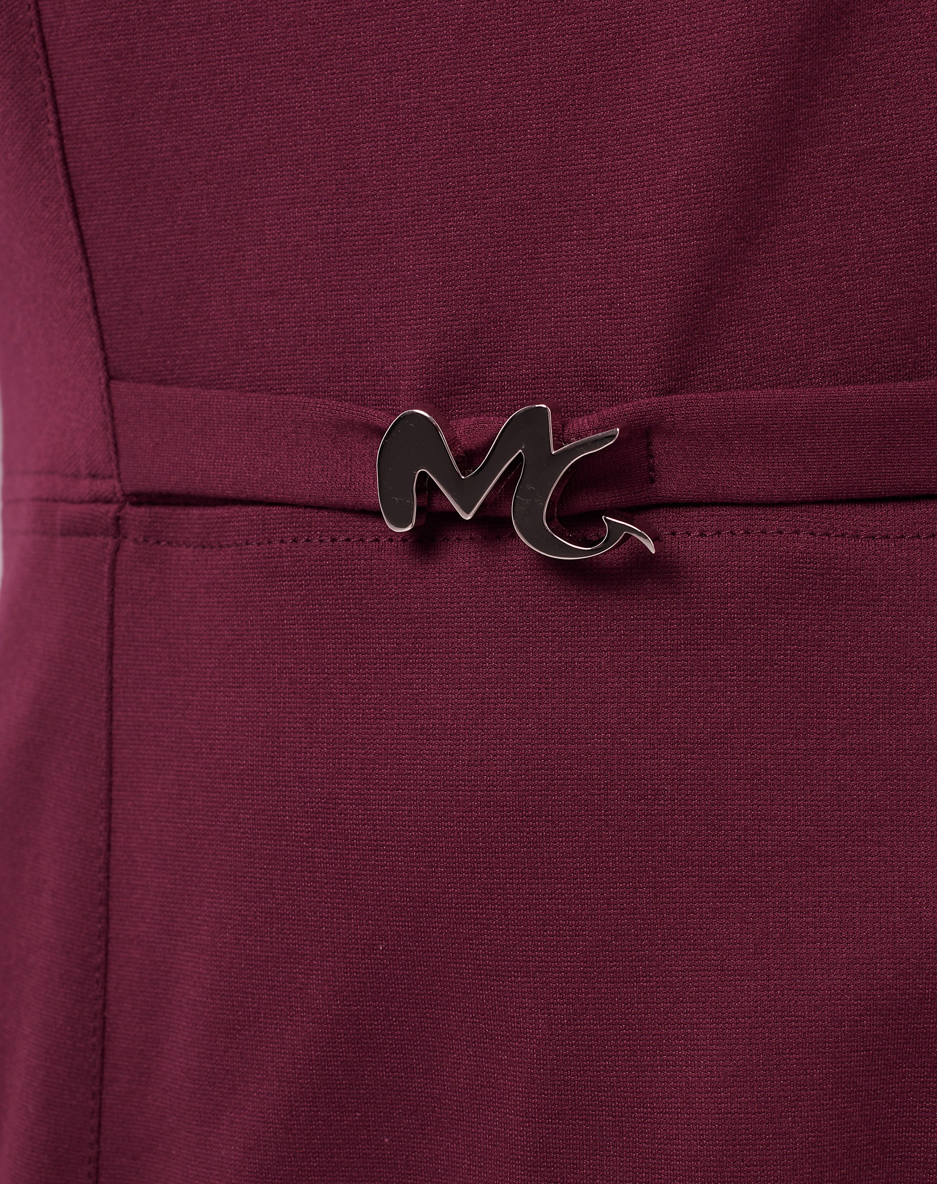 Midi Dress With Short Sleeves And Logo Belt - MA641 - Manila Grace | Official Website