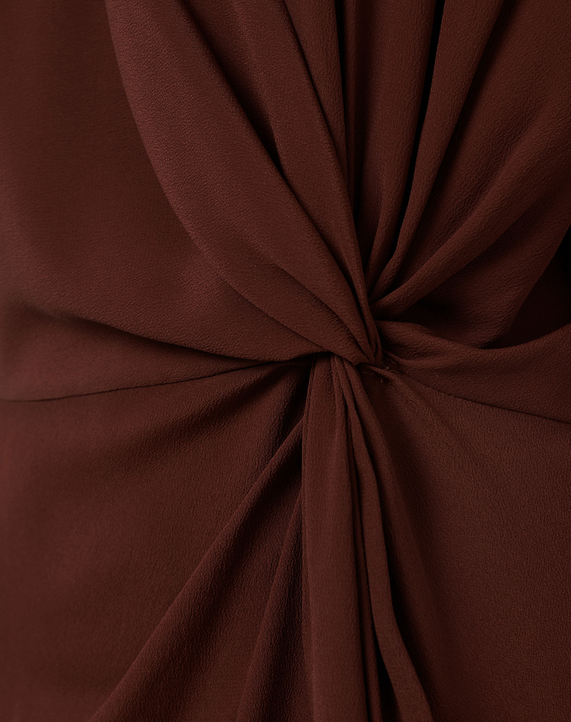 Short Draped Dress With Side Knot - MA646 - Manila Grace | Official Website