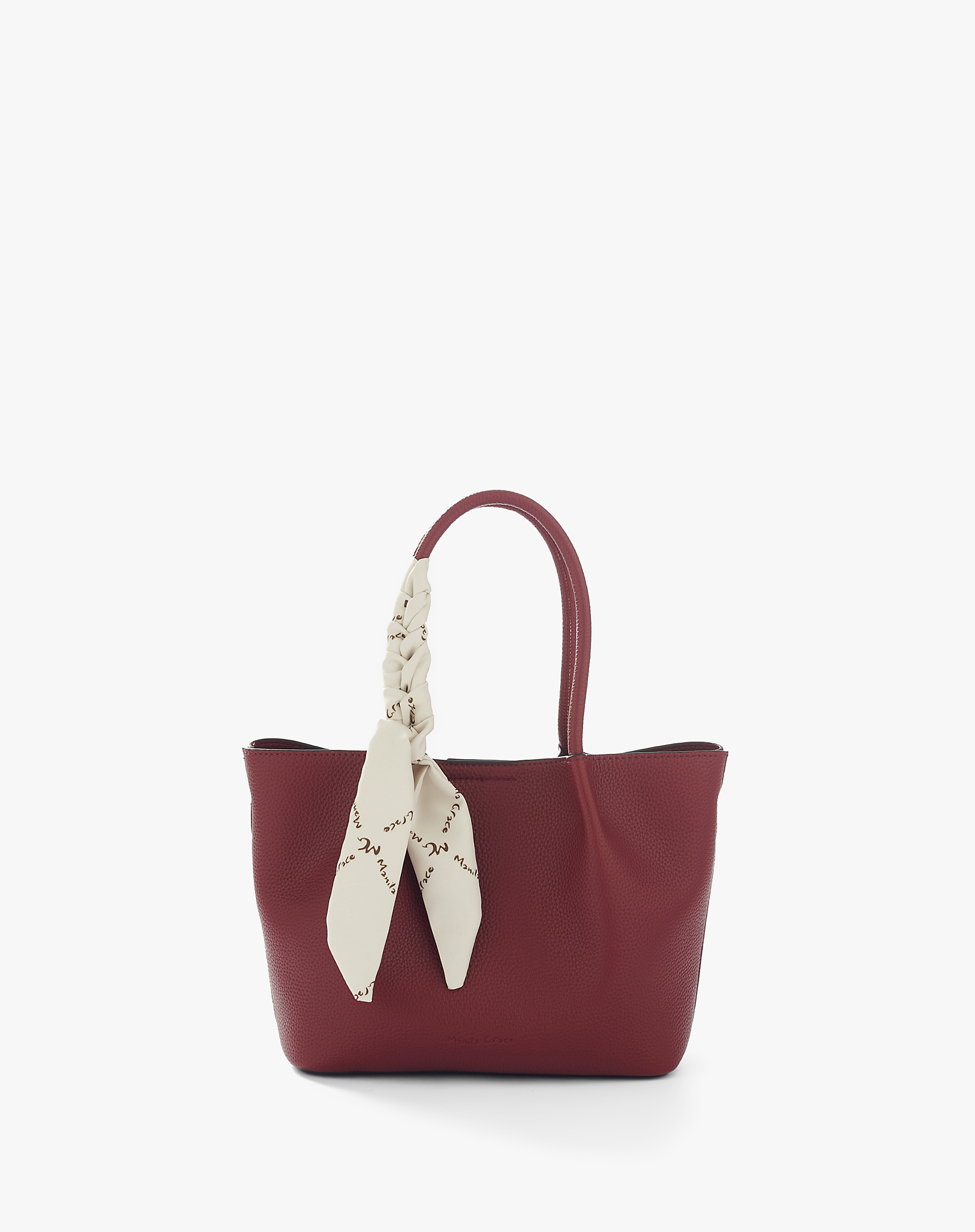 Mini Shopper In Similpelle Con Foulard Decorativo - HANDBAGS - Manila Grace
