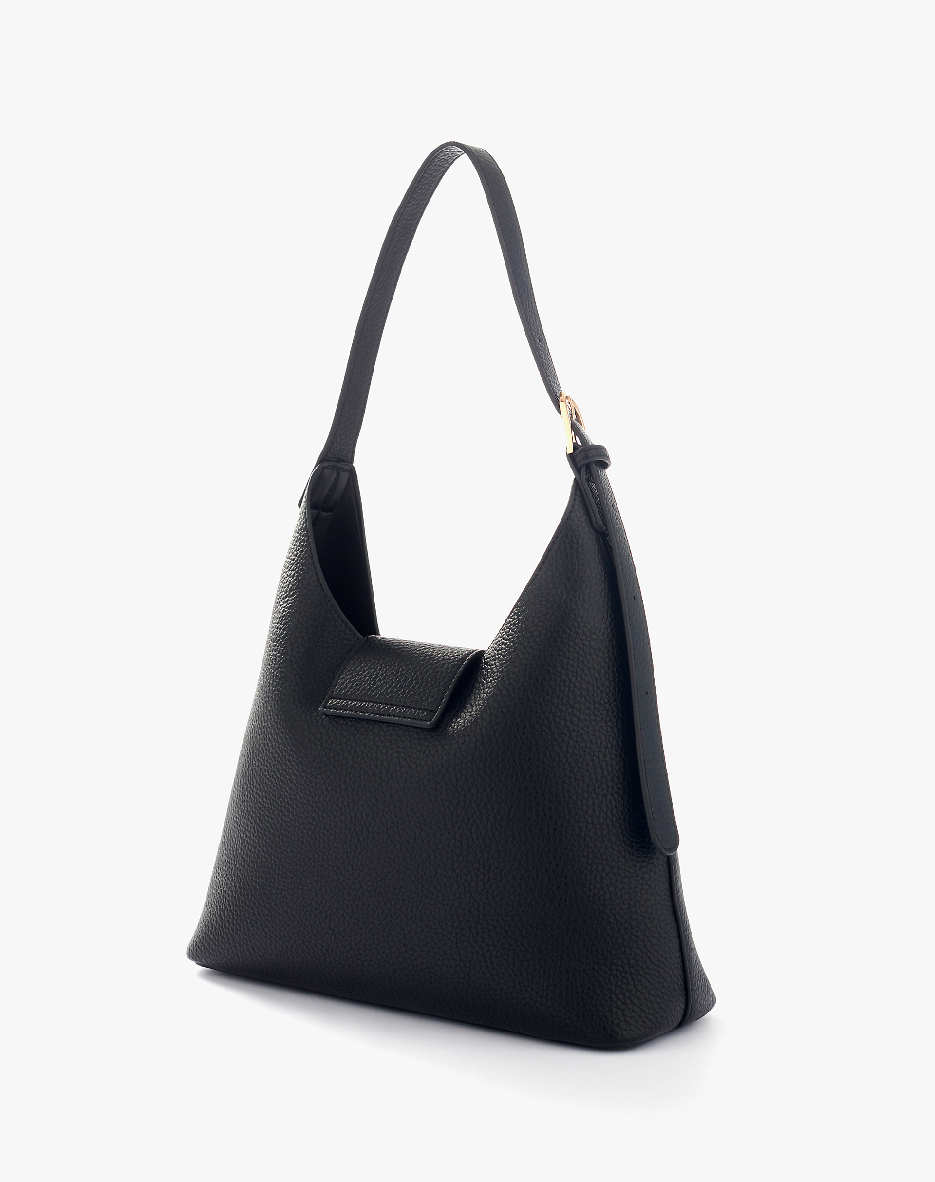 Borsa A Spalla Con Patta E Logo Metallico Mg - HANDBAGS - Manila Grace