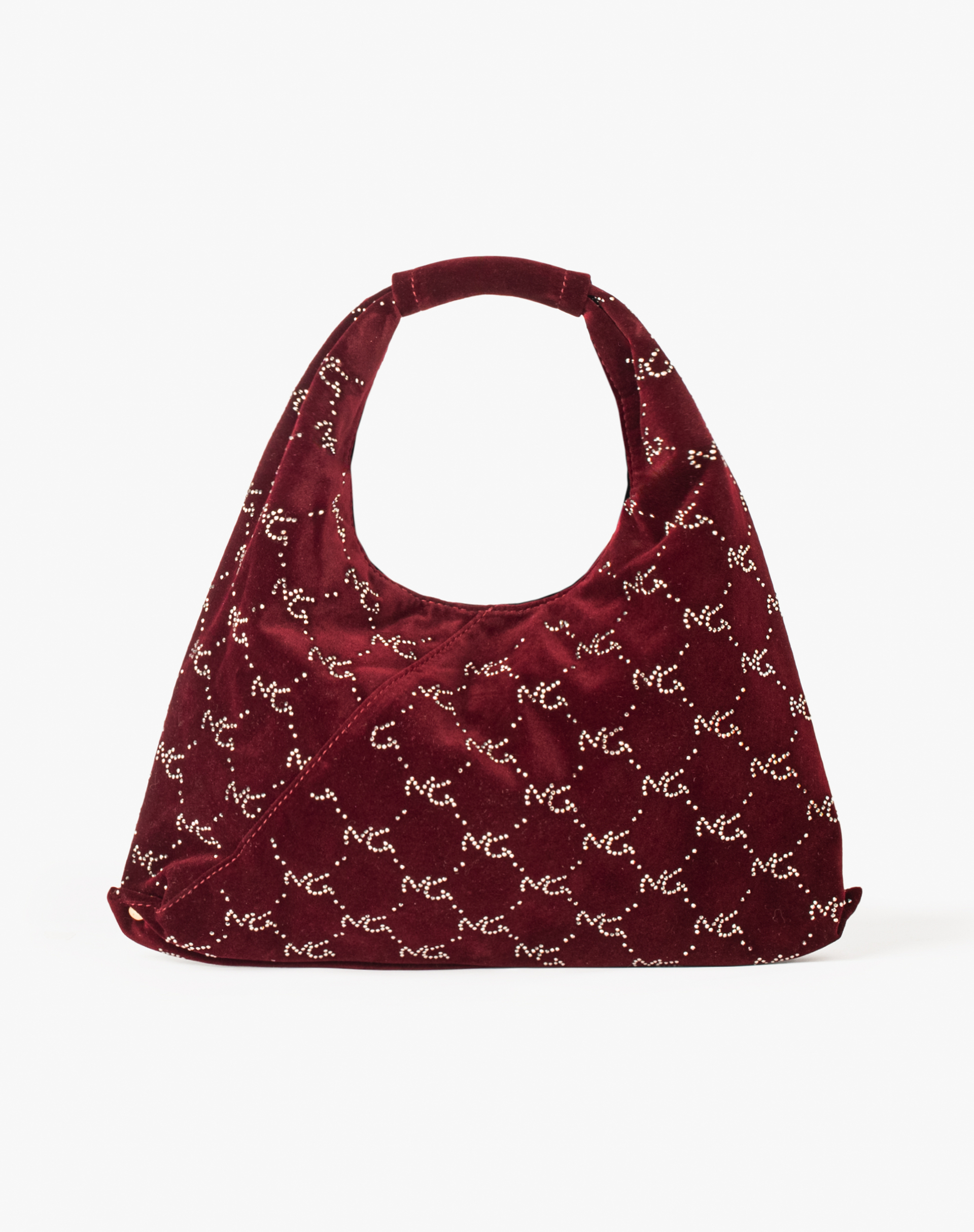 Mini Sac Bag In Velluto Con Logo Cristallizzato - CLUTCH BAGS - Manila Grace