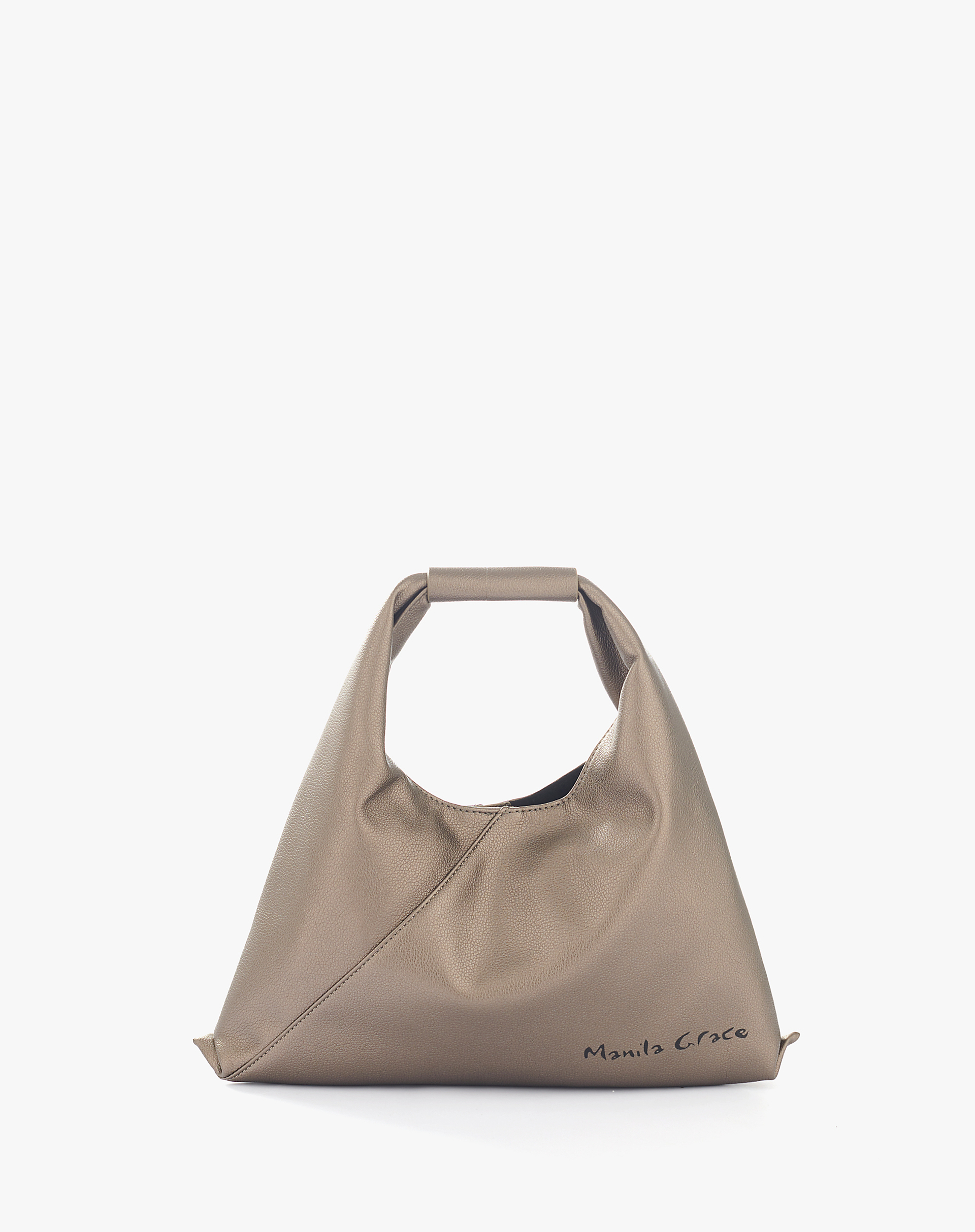 Sac Bag In Military Faux Leather With Printed Logo - MD869 - Manila Grace | Official Website