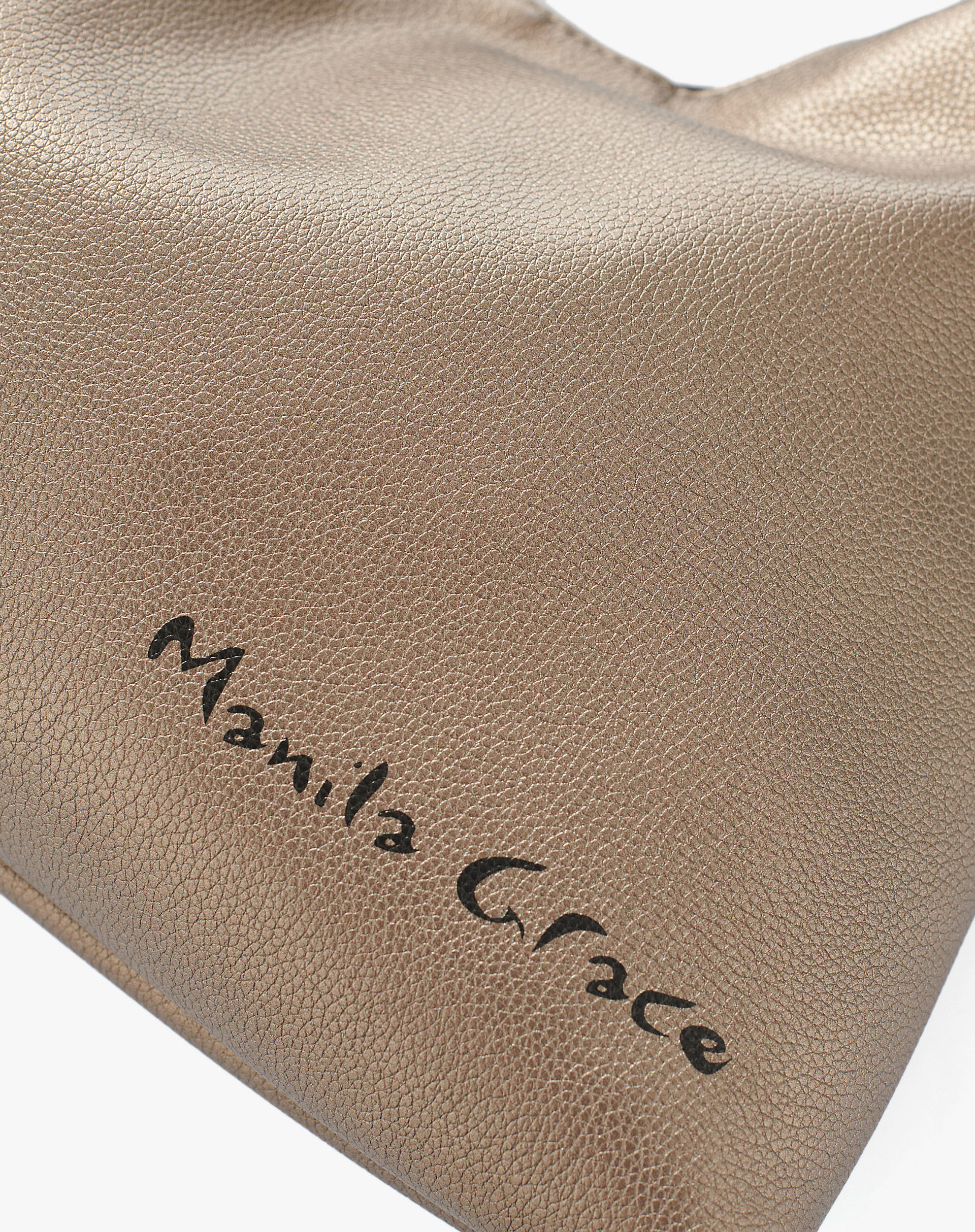 Sac Bag In Military Faux Leather With Printed Logo - MD869 - Manila Grace | Official Website