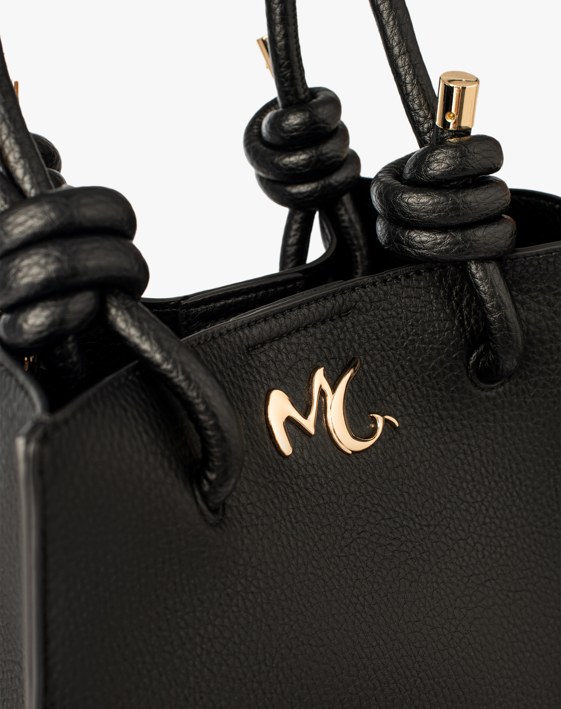 Felicia Faux Leather Knot - BLACK - Manila Grace | Official Website