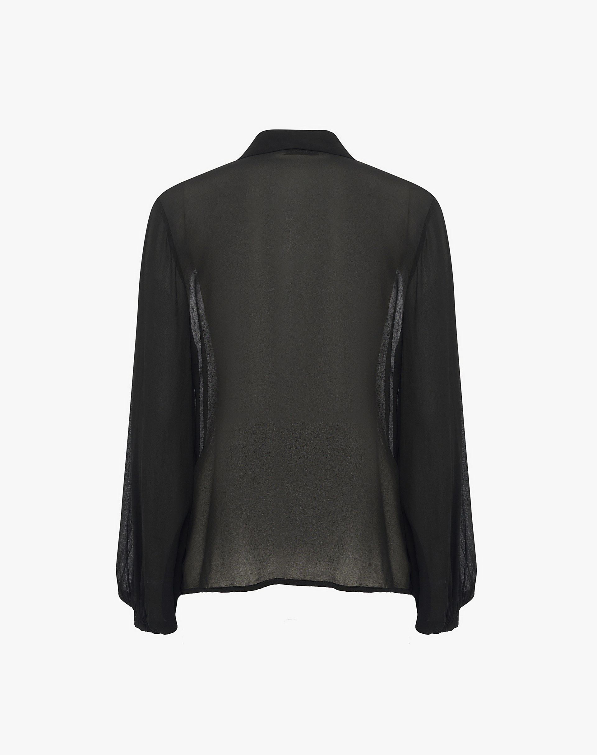 Georgette Shirt With Ruffles - SHIRTS - Manila Grace | Official Website