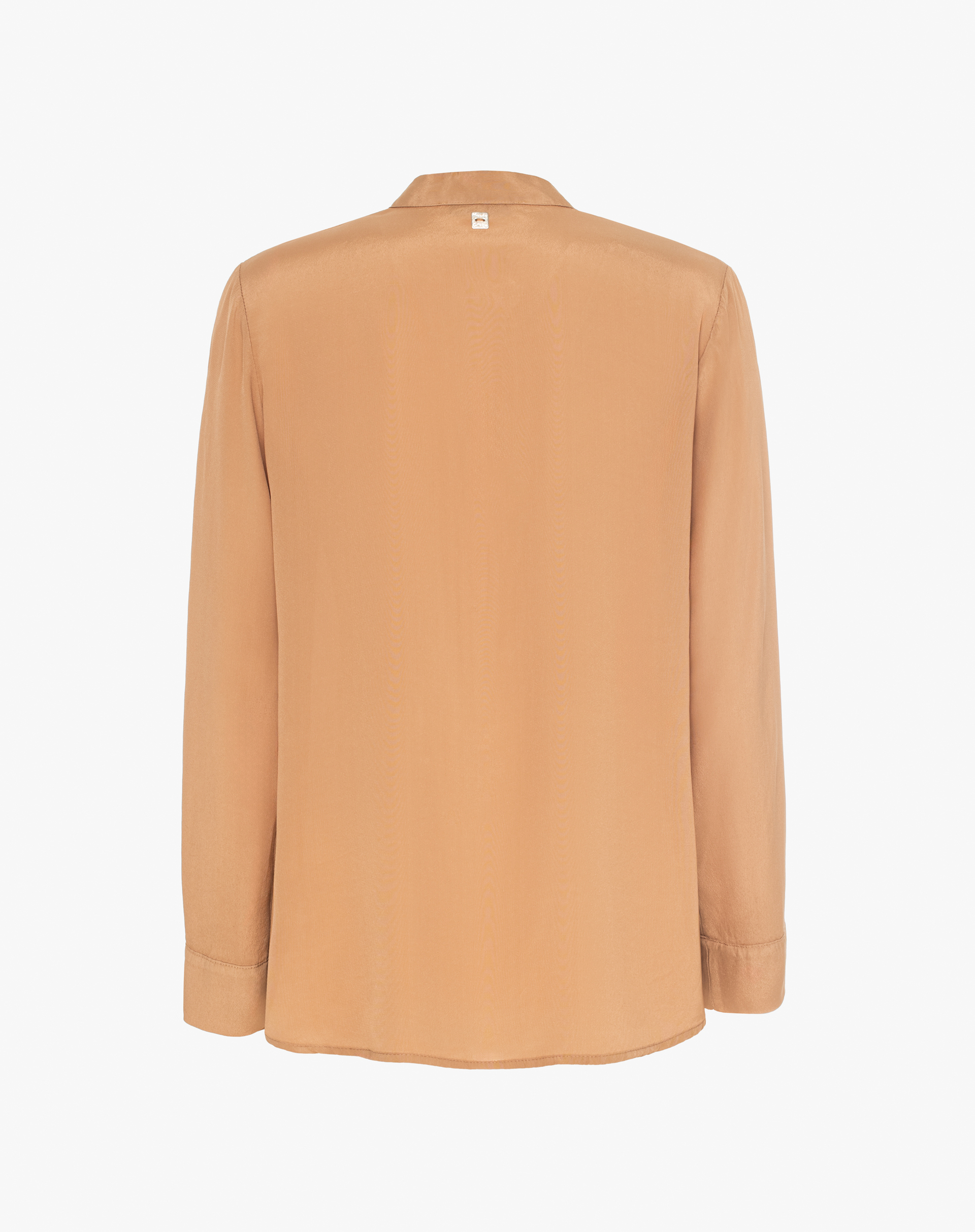 Mandarin Collar Blouse In Fluid Fabric - MA644 - Manila Grace | Official Website