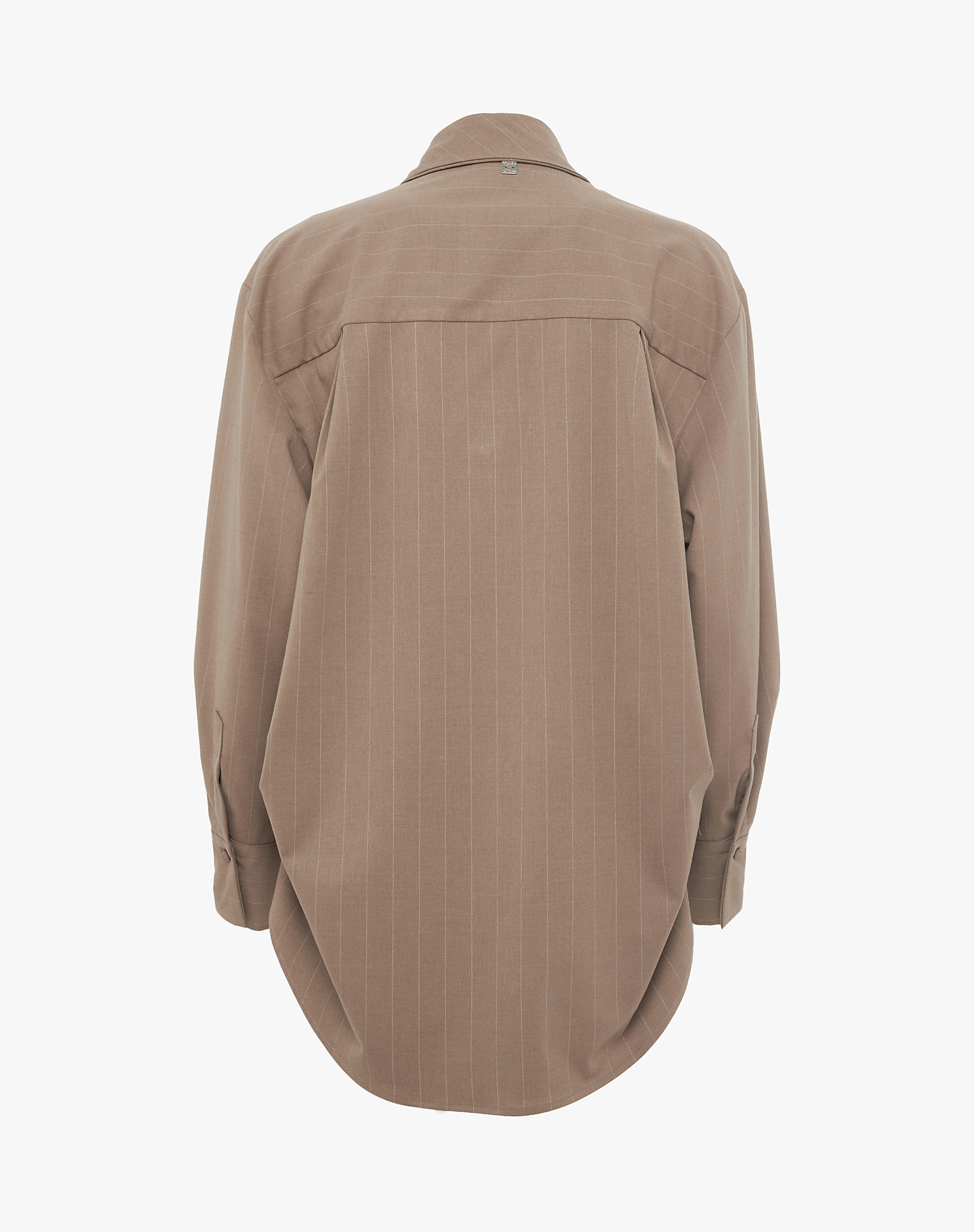 Oversized Shirt With Matching Tie - SHIRTS - Manila Grace | Official Website