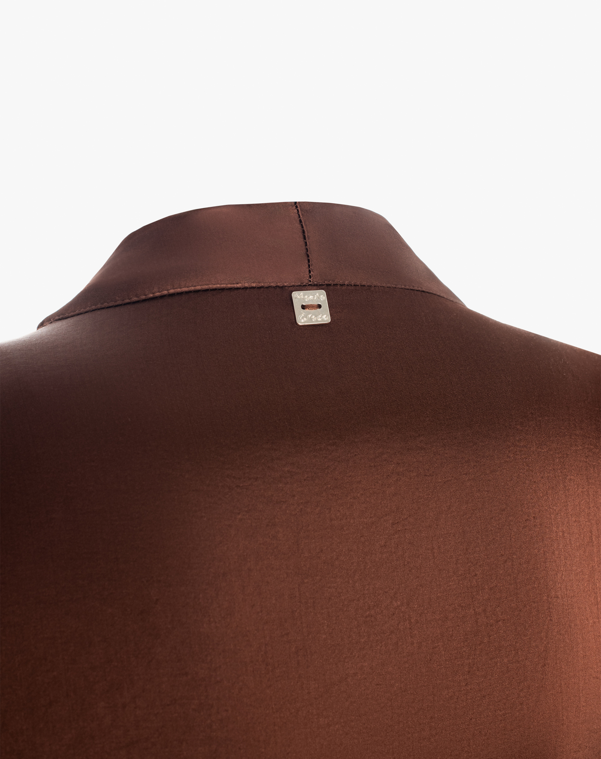 Satin Blouse With Soft Neckline - MA646 - Manila Grace | Official Website