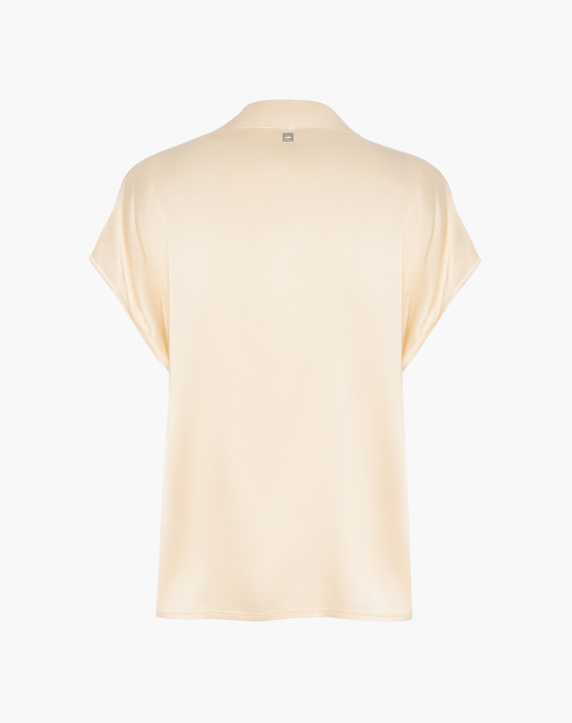 Satin Blouse With Soft Neckline - MA649 - Manila Grace | Official Website