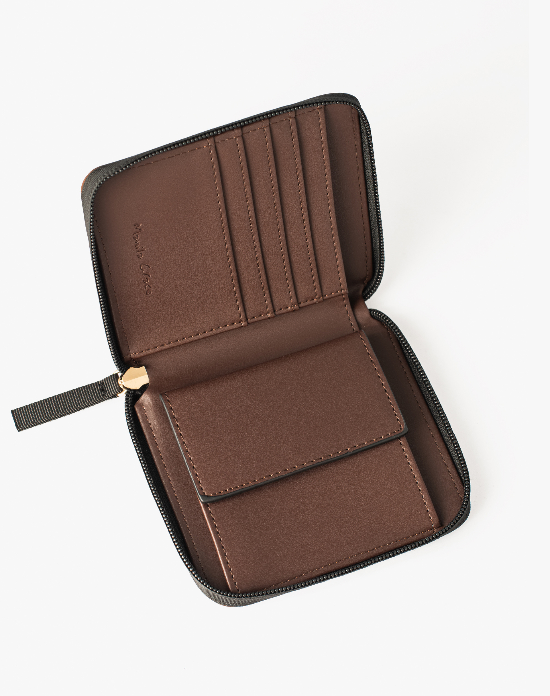 Square Wallet In Soft Touch Material - MA646 - Manila Grace | Official Website