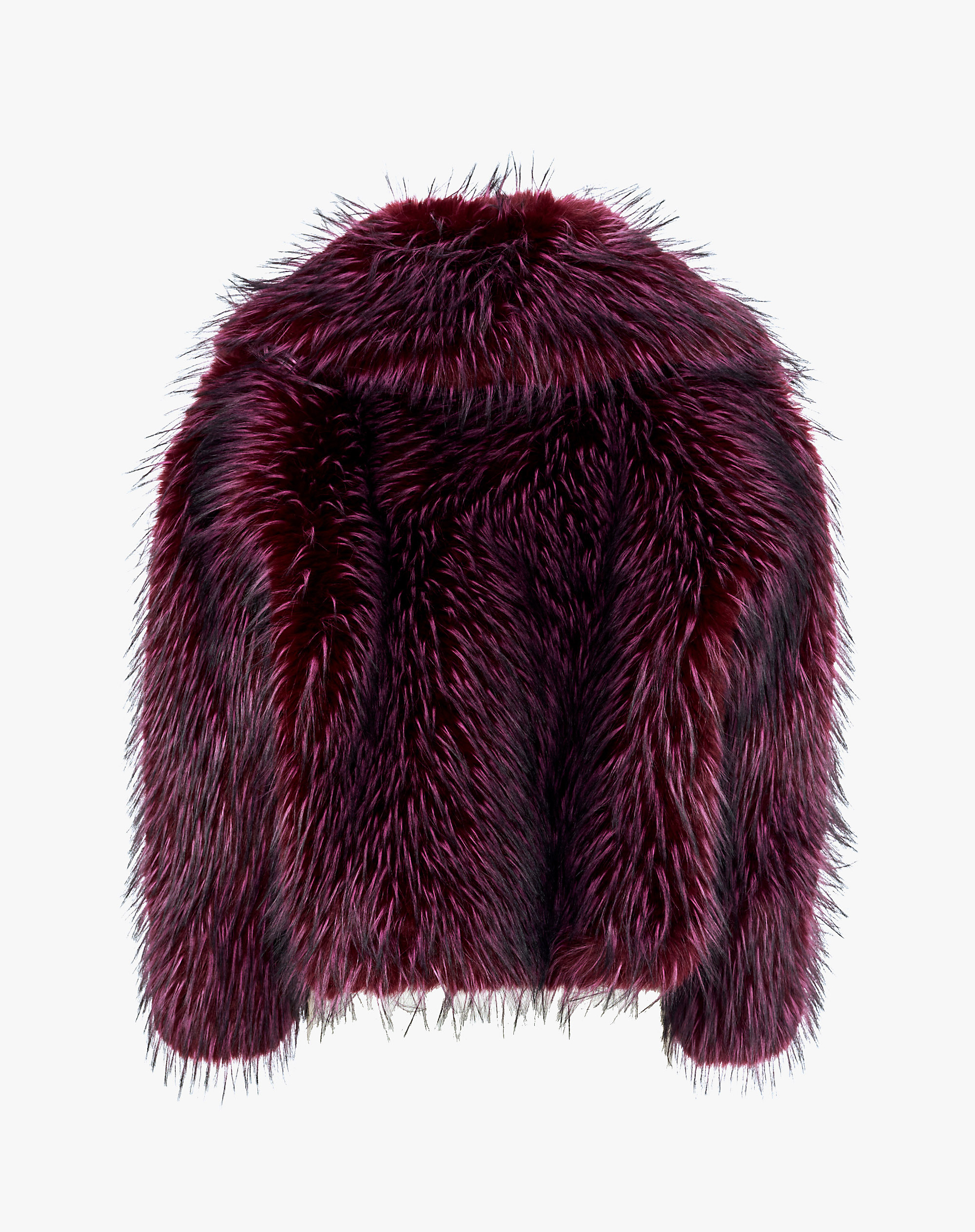Short Fox-Effect Faux Fur Coat - MG523 - Manila Grace | Official Website