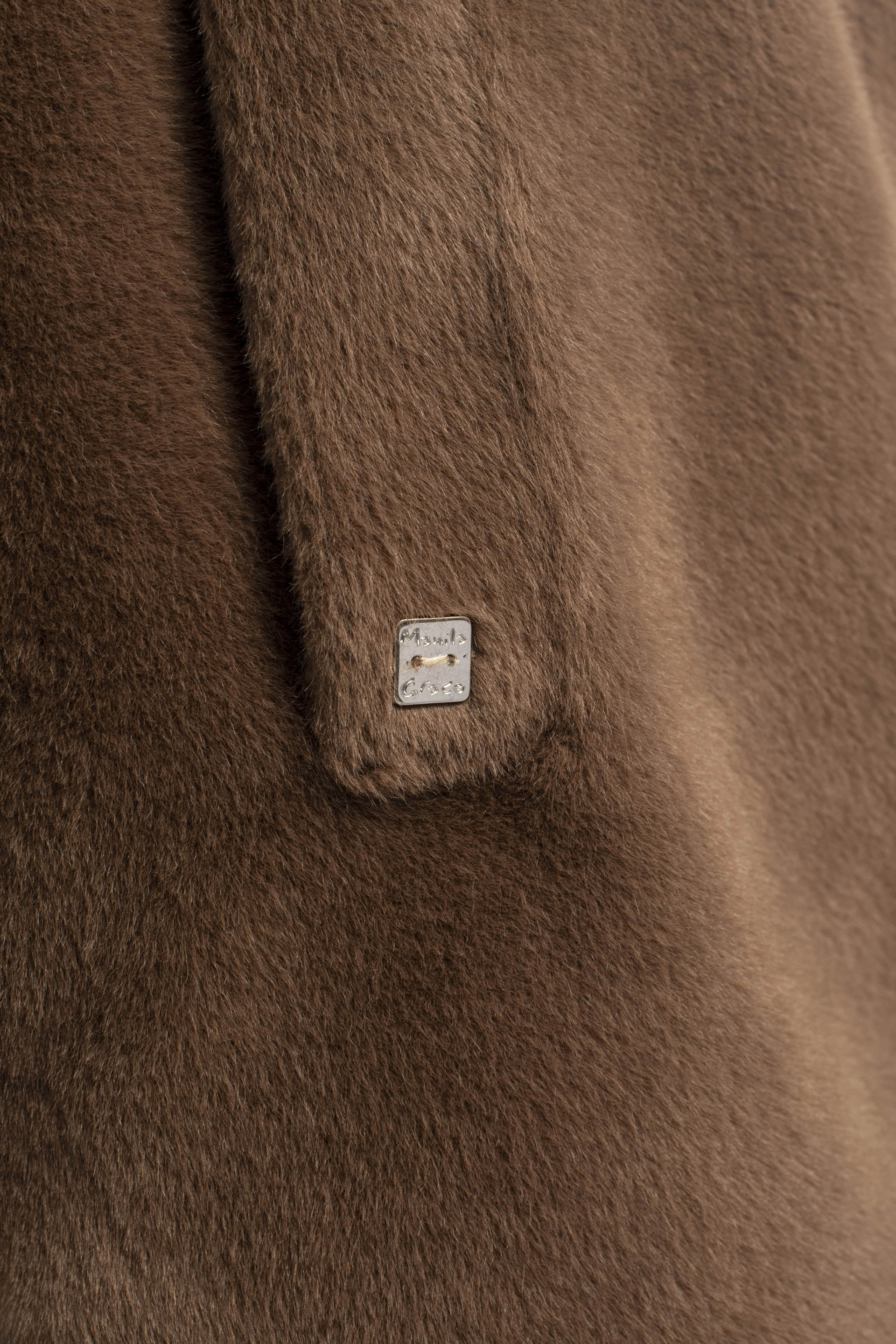 Eco-Fur Shirtdress Coat With Press Buttons - MA646 - Manila Grace | Official Website