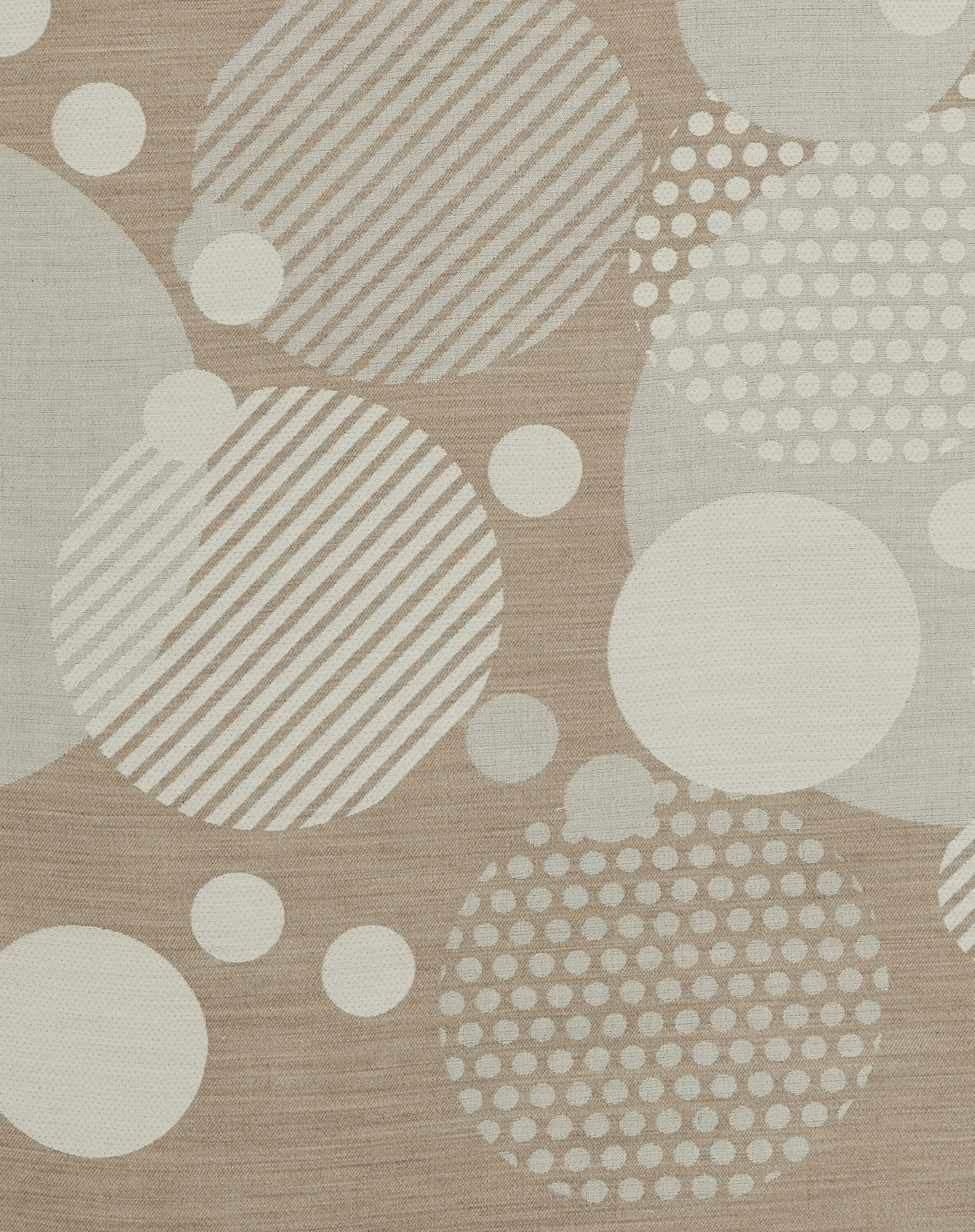 Beige Scarf With Geometric Circle Pattern - MA649 - Manila Grace | Official Website