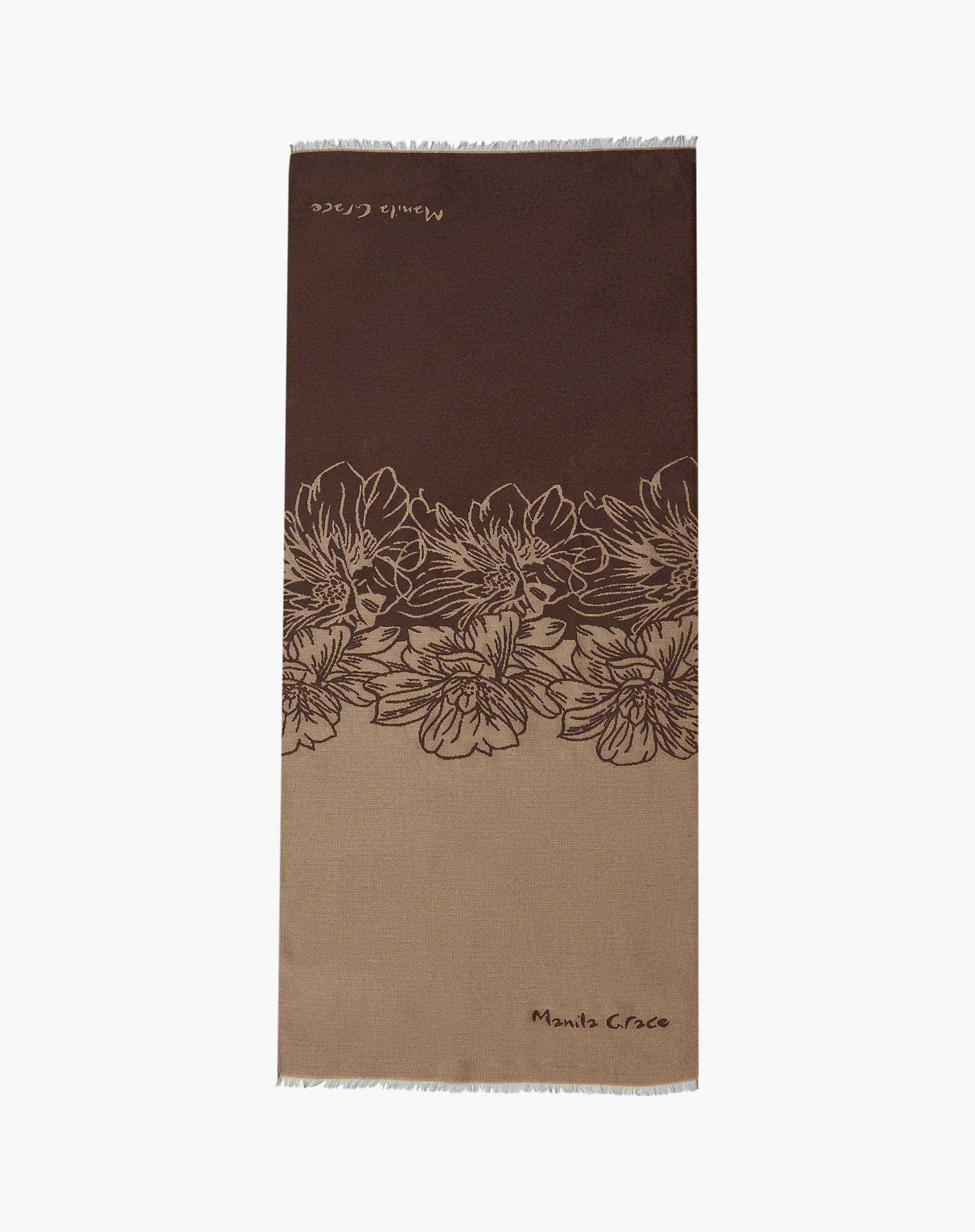 Manila Grace Floral Scarf - MA645 - Manila Grace | Official Website