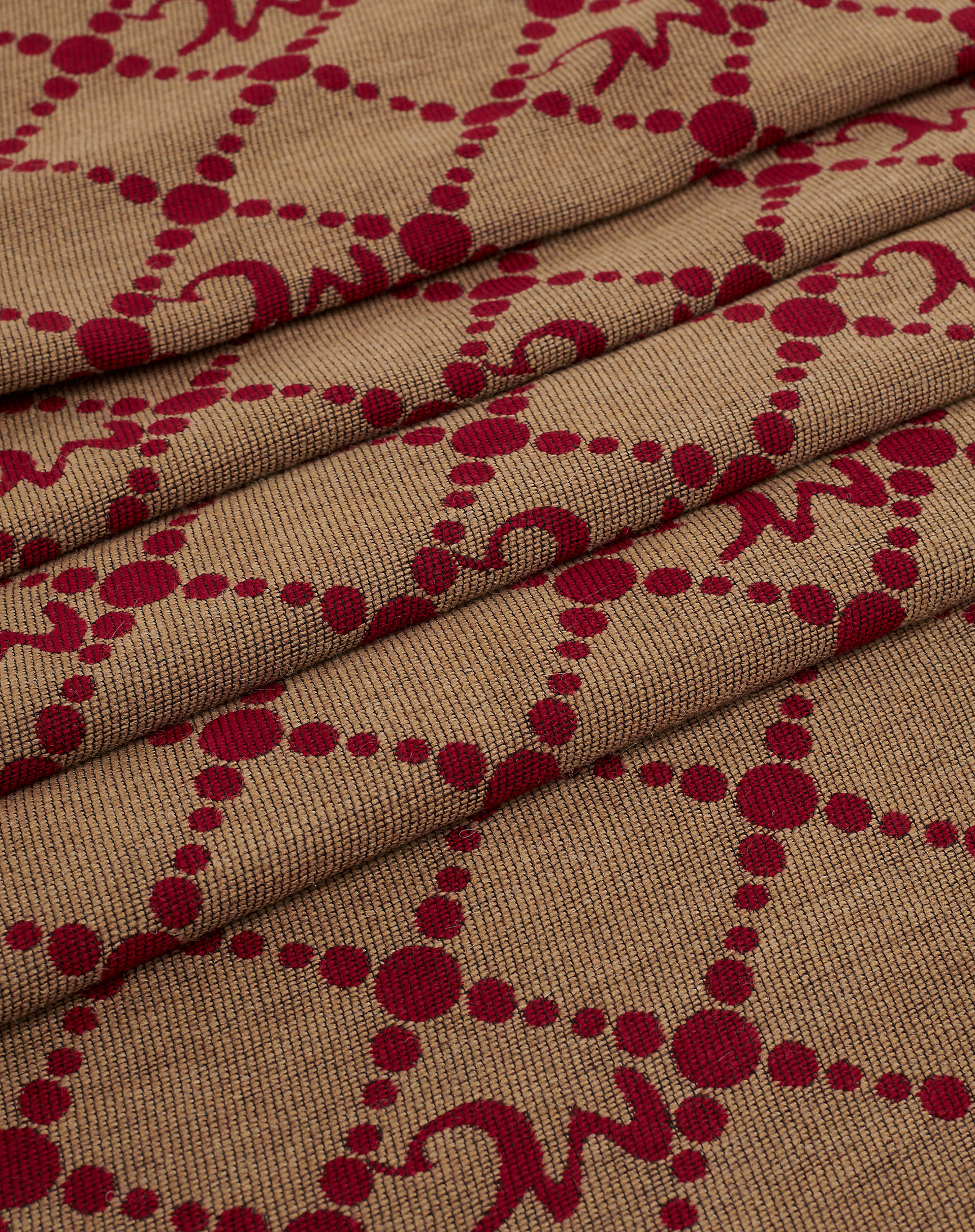 Jacquard Scarf With All-Over Mg Motif - MA652 - Manila Grace | Official Website