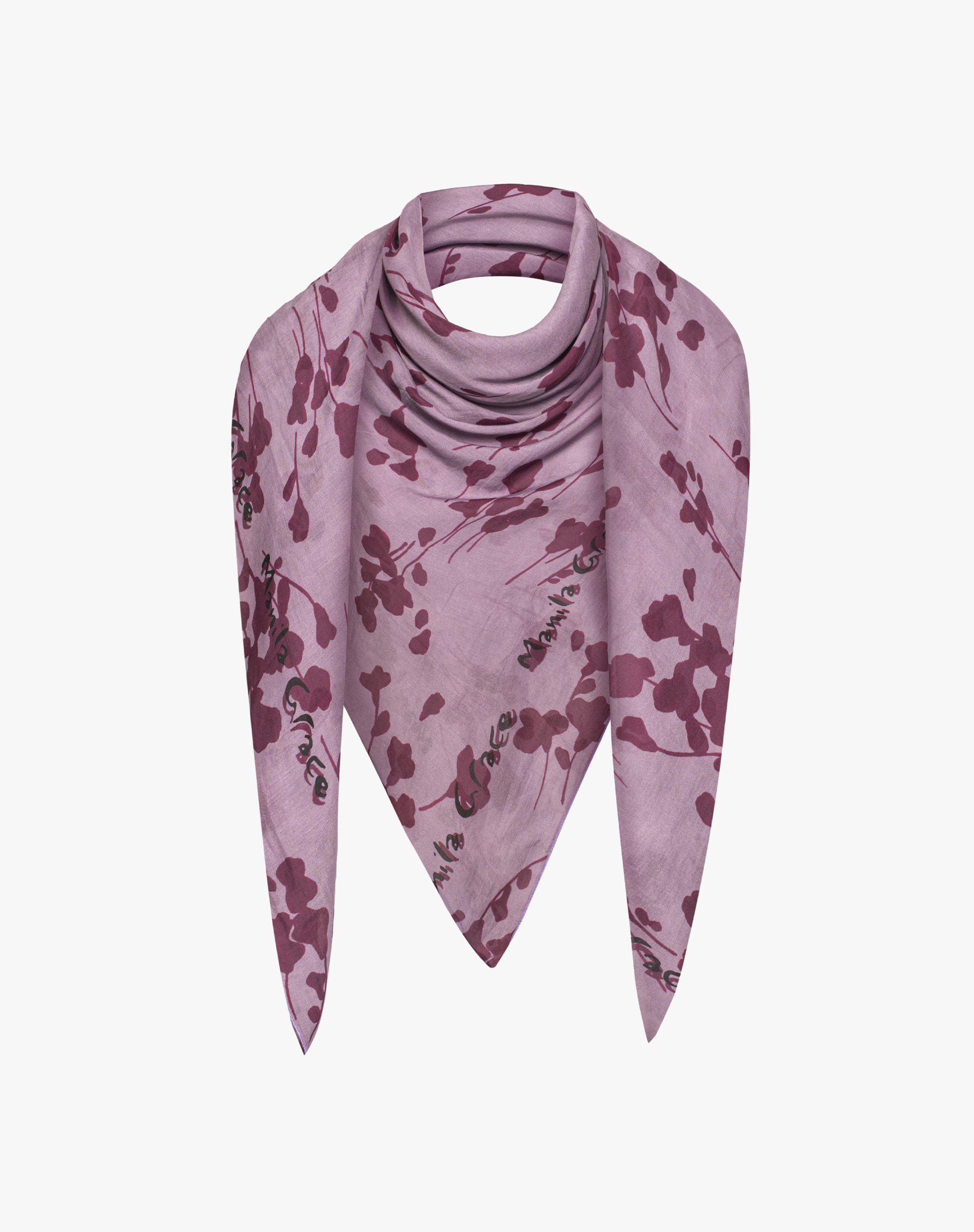 Foulard Signature Manila Grace In Cotone E Seta - SCARVES & FOULARDS - Manila Grace