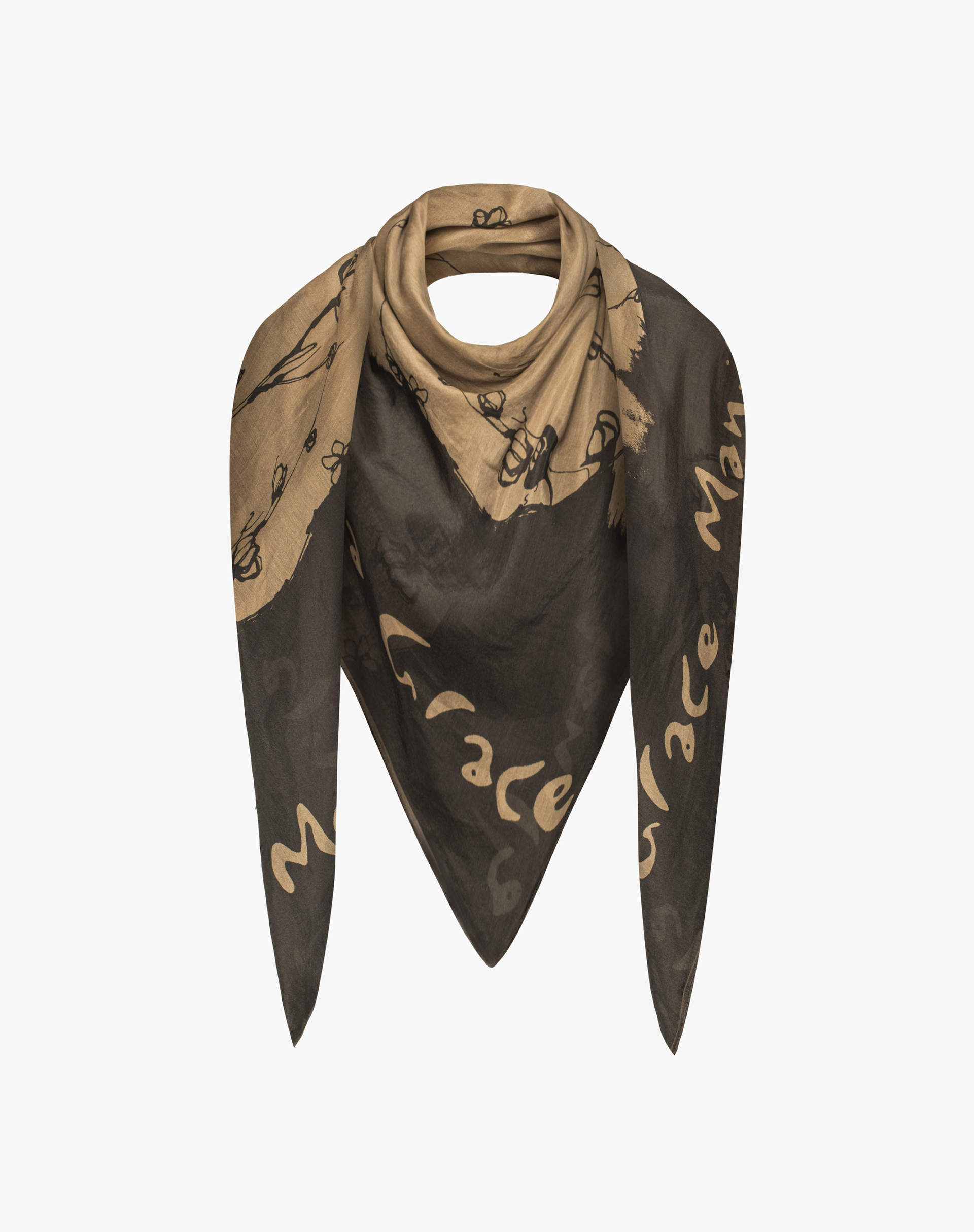 Foulard Signature Manila Grace In Cotone E Seta - SCARVES & FOULARDS - Manila Grace