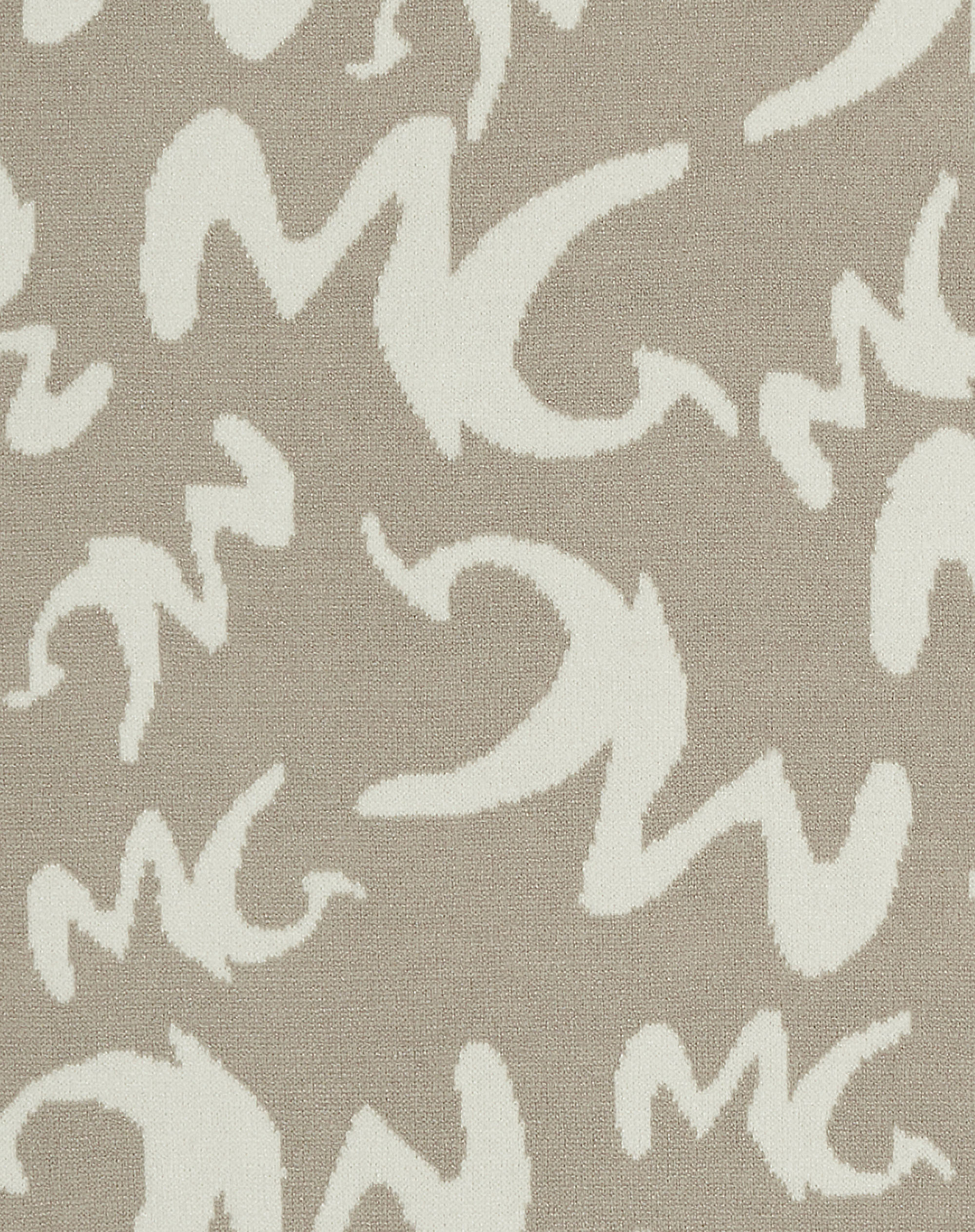 Jacquard Scarf With Maxi Contrasting Mg Logo - MA642 - Manila Grace | Official Website