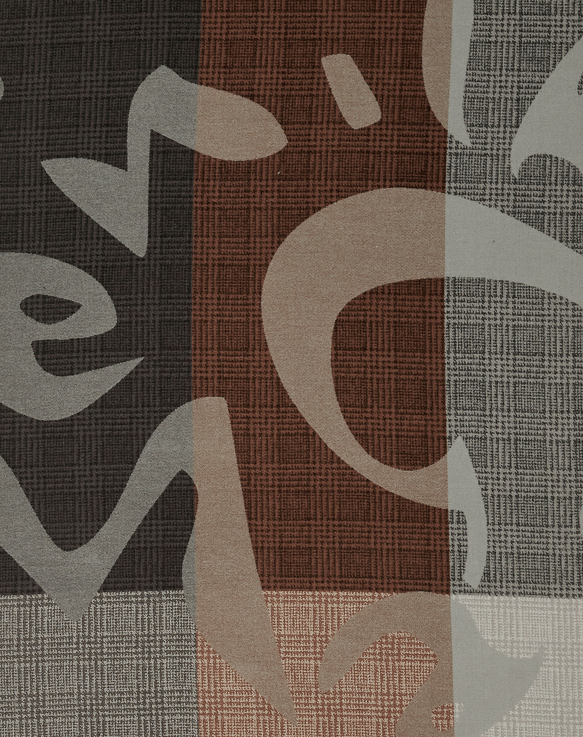 Multi-Block Scarf With Maxi Abstract Logo - MILITARY GREEN - Manila Grace | Official Website