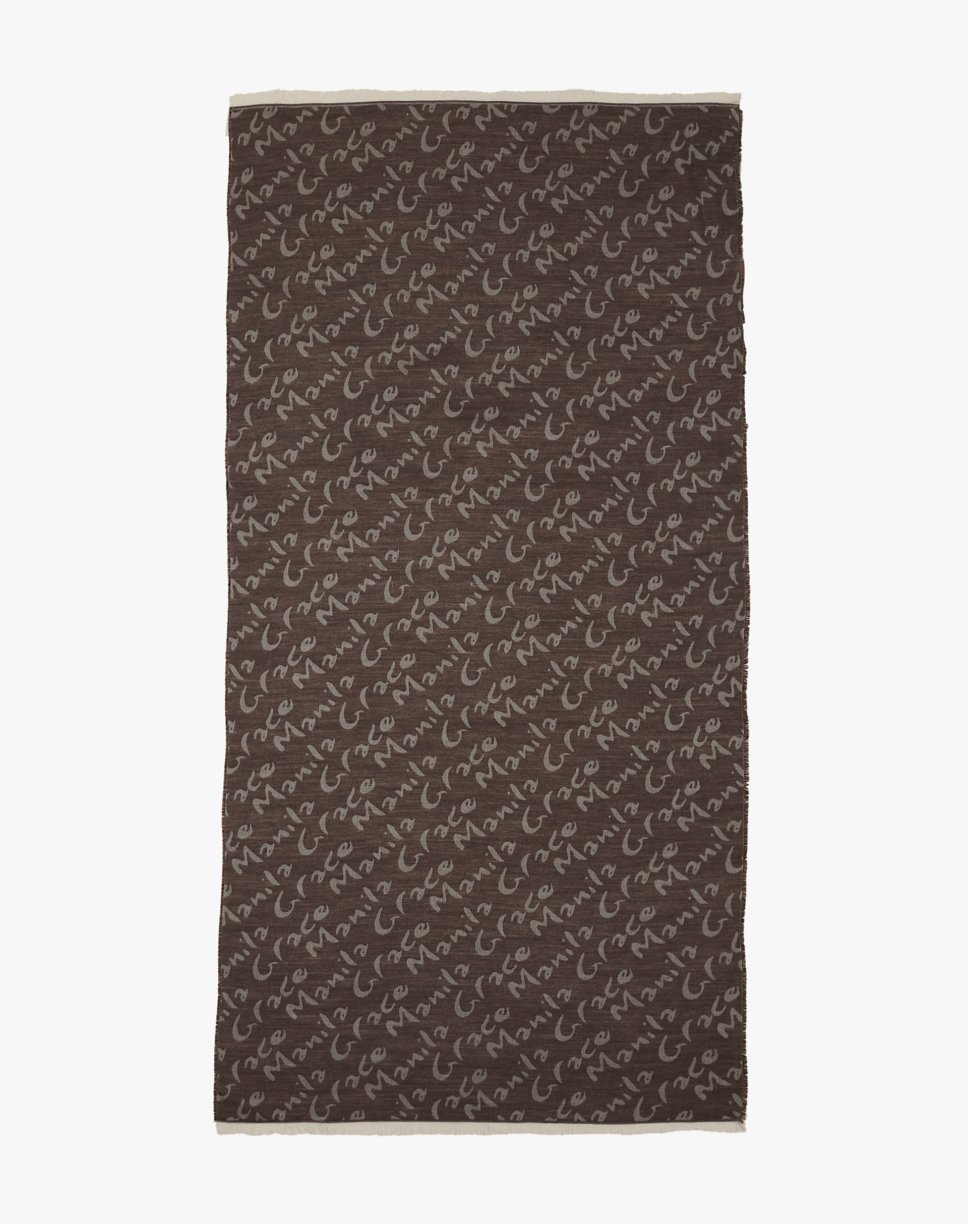 All-Over Logo Scarf - MG603 - Manila Grace | Official Website