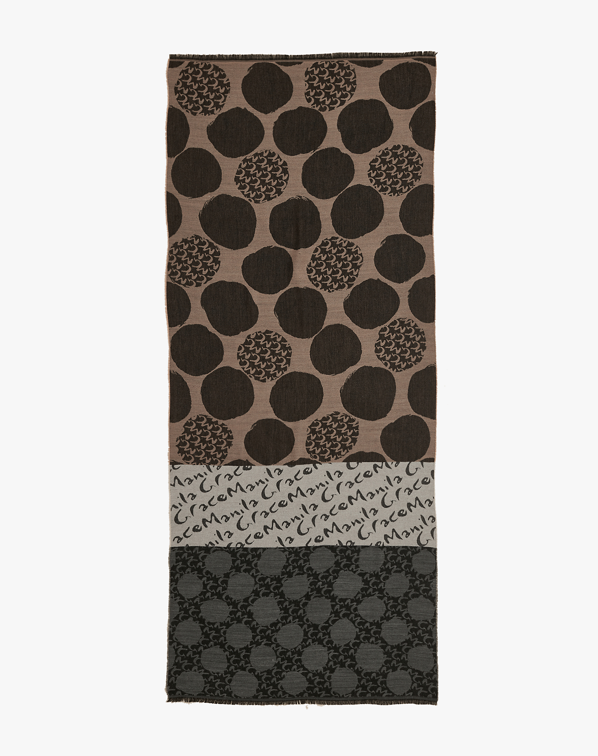 Jacquard Polka Dot Scarf - MA649 - Manila Grace | Official Website