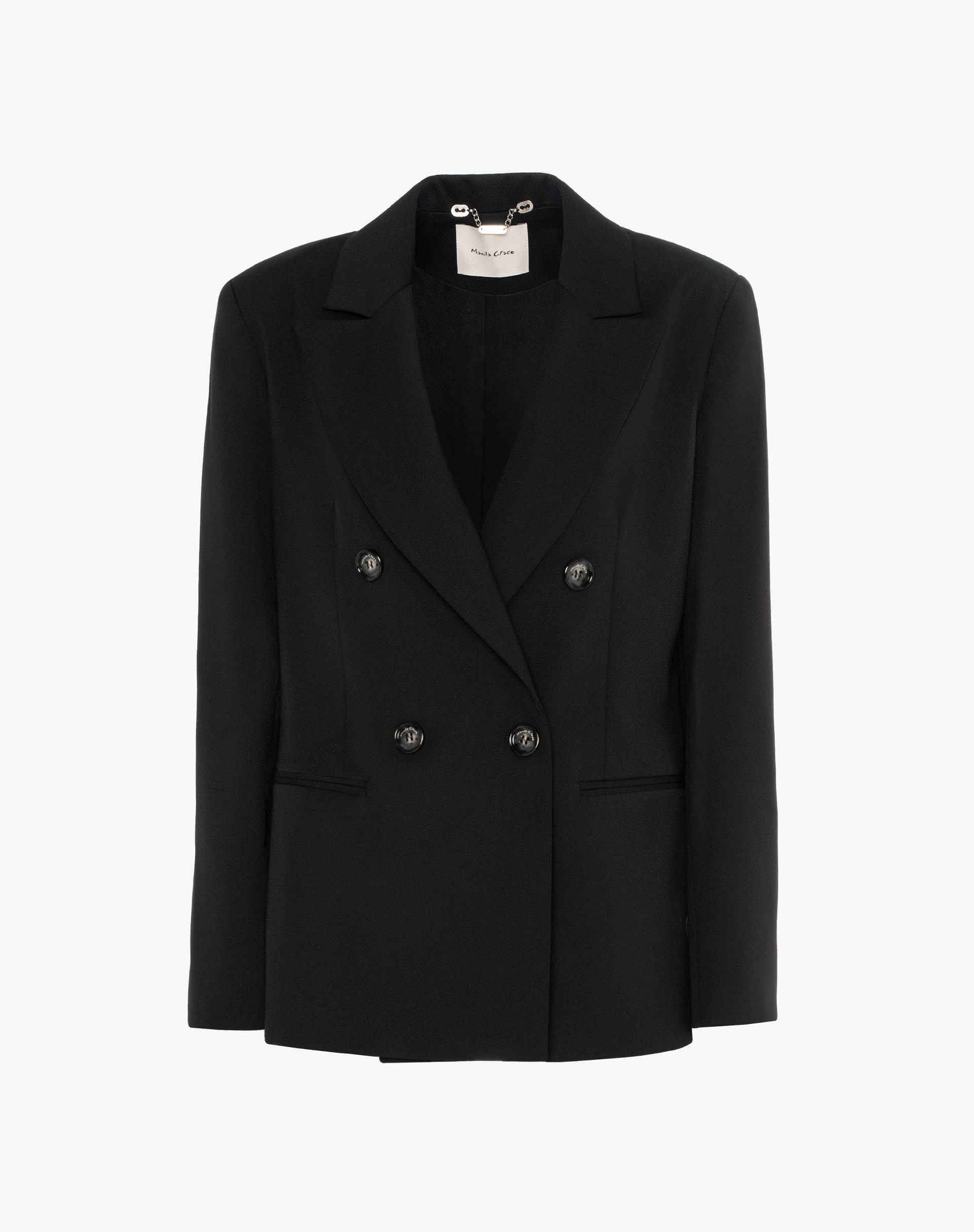 Blazer Doppiopetto In Misto Lana - JACKETS - Manila Grace