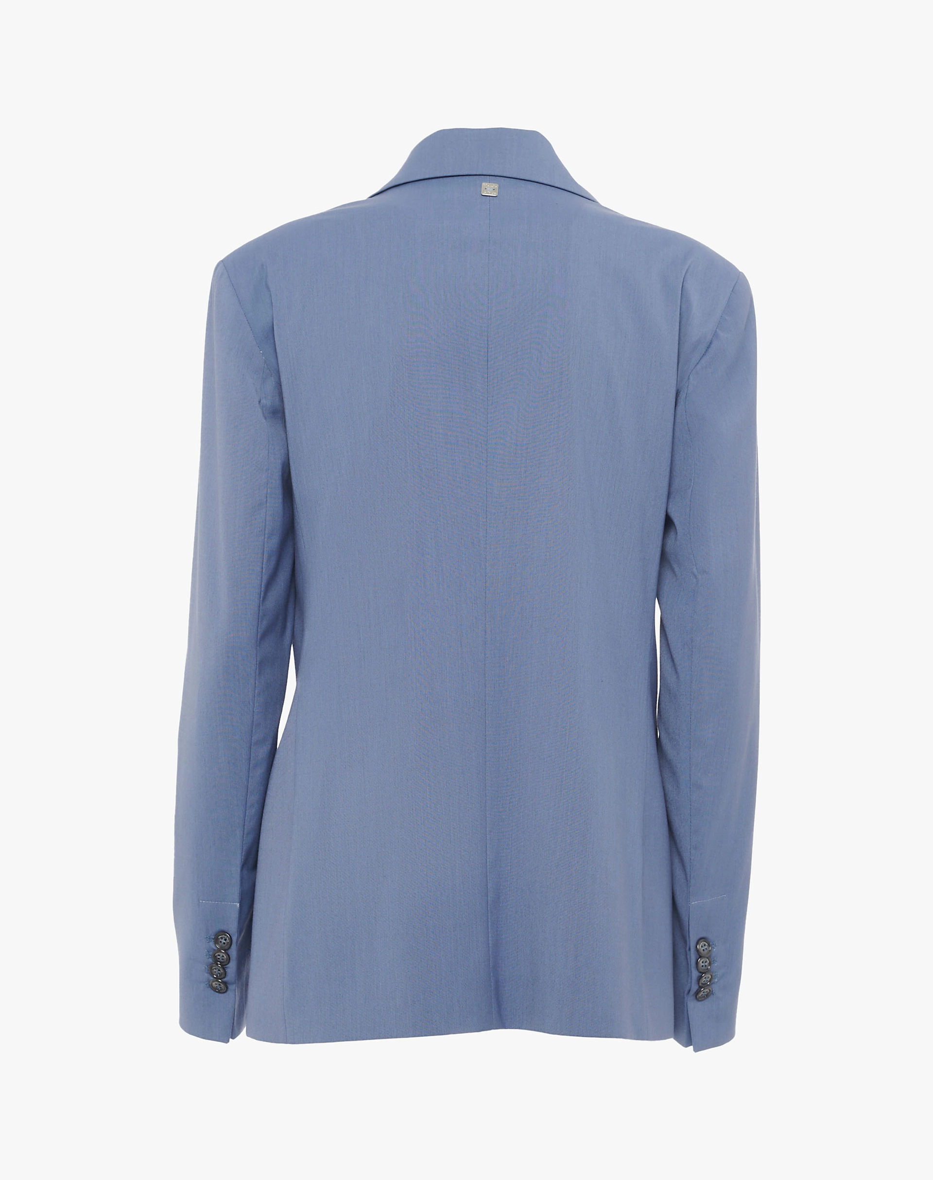 Double-Breasted Wool Blend Blazer - JACKETS - Manila Grace | Official Website