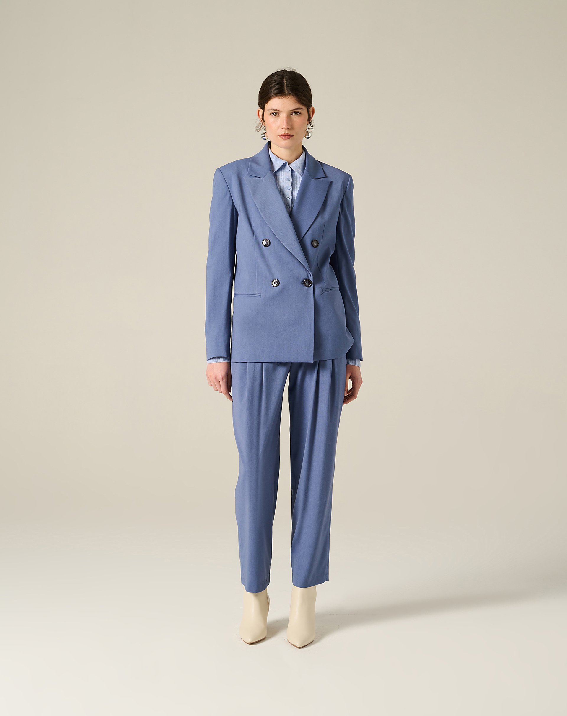 Blazer Doppiopetto In Misto Lana - MA643 - Manila Grace