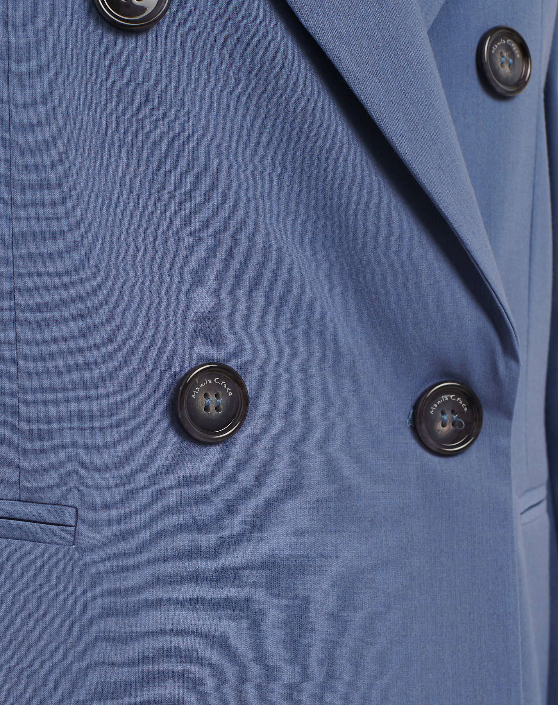 Blazer Doppiopetto In Misto Lana - MA643 - Manila Grace