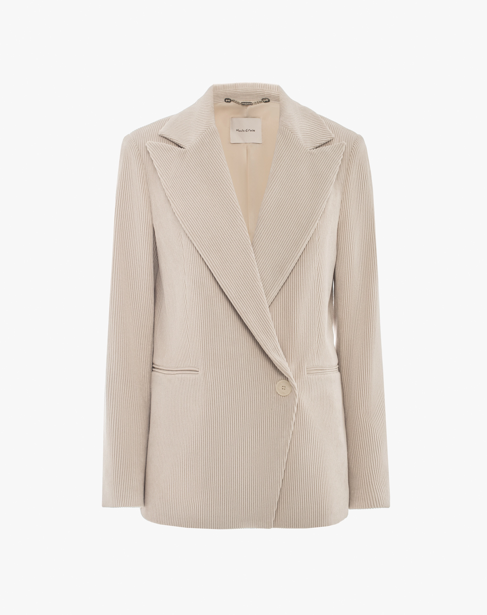 Blazer Monopetto In Velluto A Costine - GIACCHE E GILET - Manila Grace