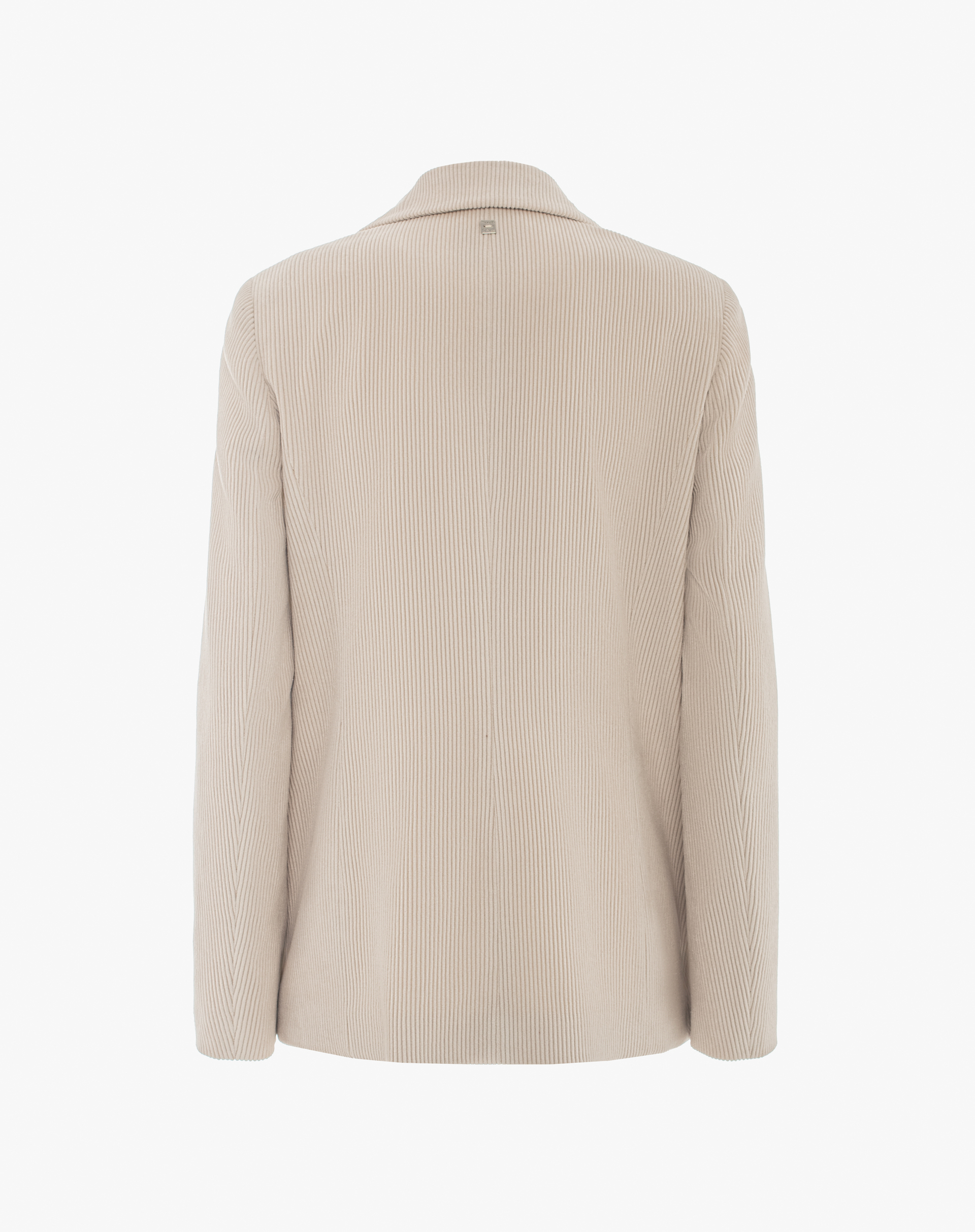 Blazer Monopetto In Velluto A Costine - OFF WHITE - Manila Grace