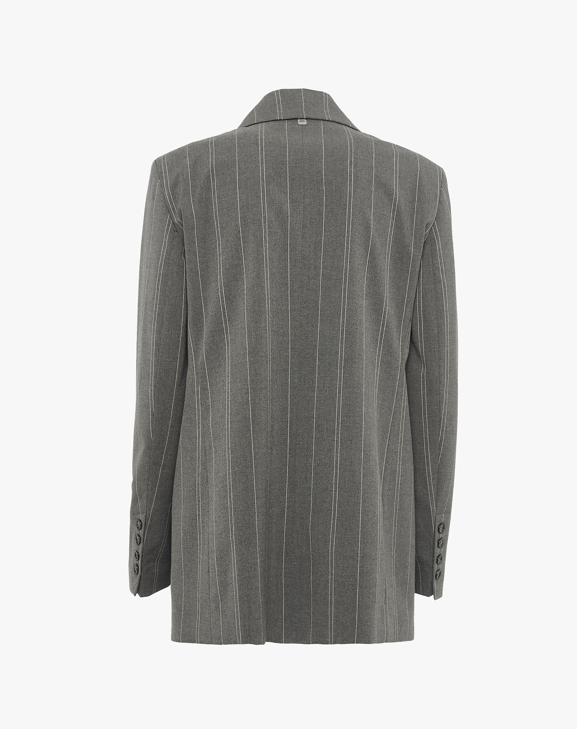Single-Breasted Pinstripe Blazer - MA642 - Manila Grace | Official Website