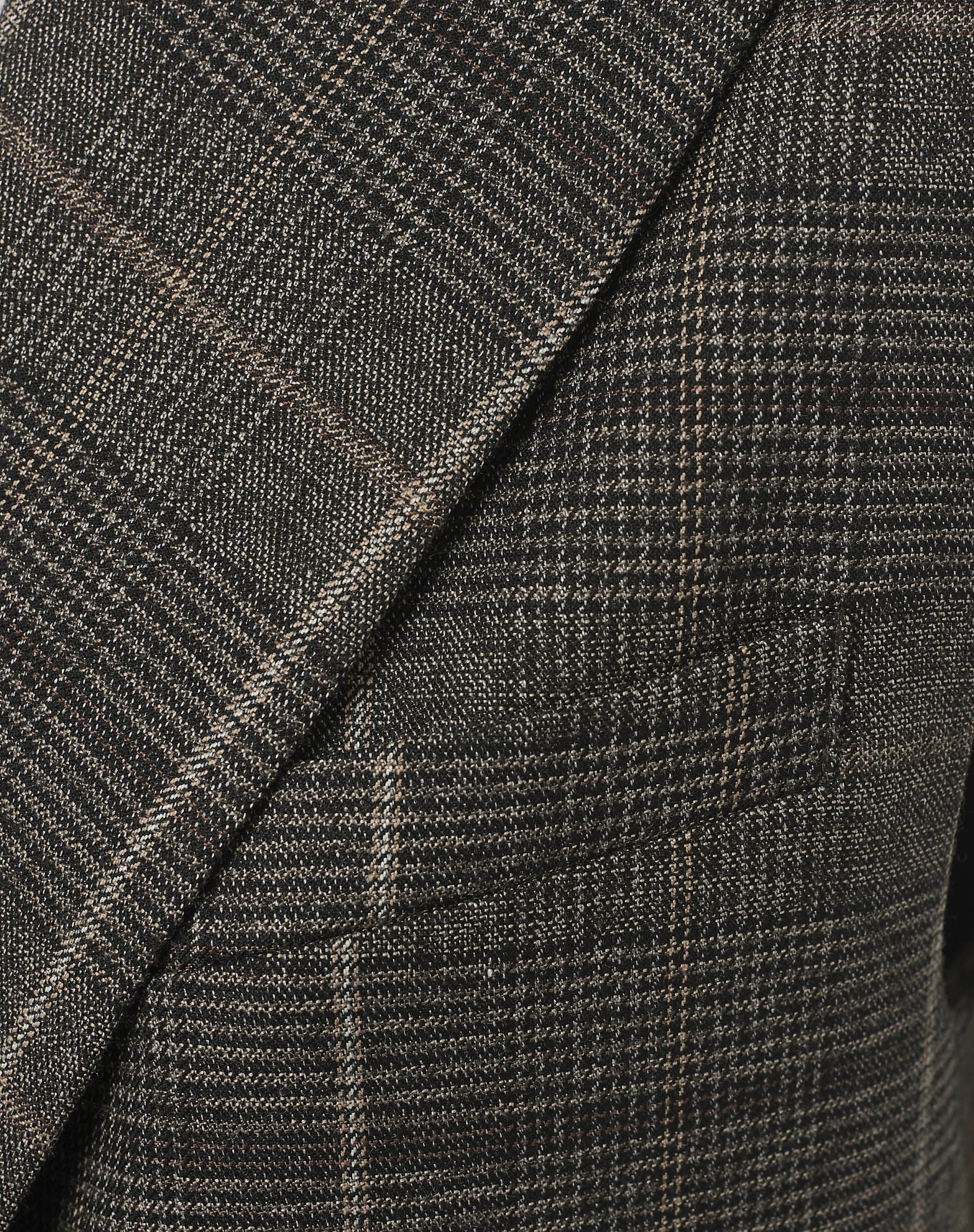 Long Check Vest In Tailored Style - MG603 - Manila Grace | Official Website