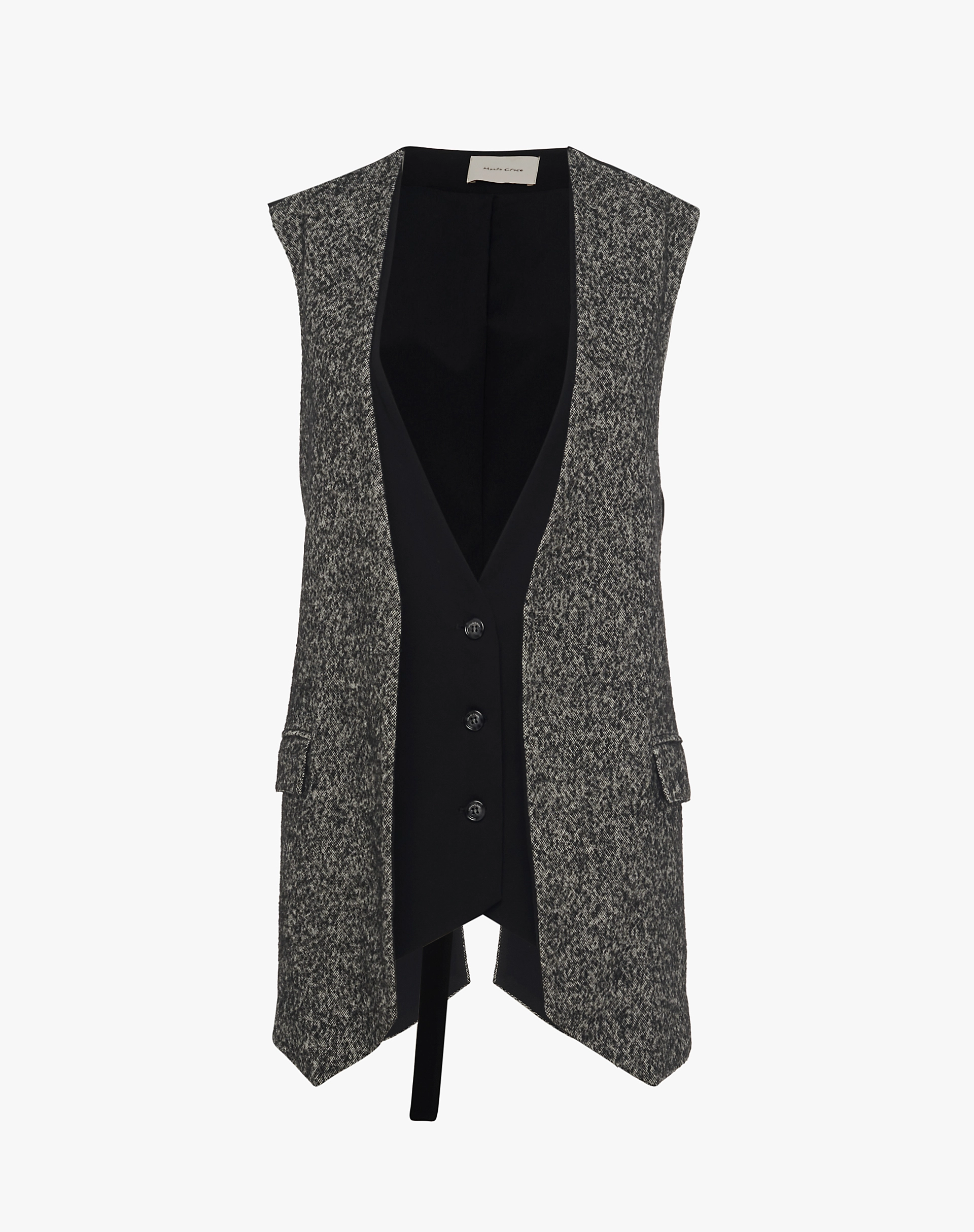 Two-Tone Suit Vest - VESTS - Manila Grace | Official Website