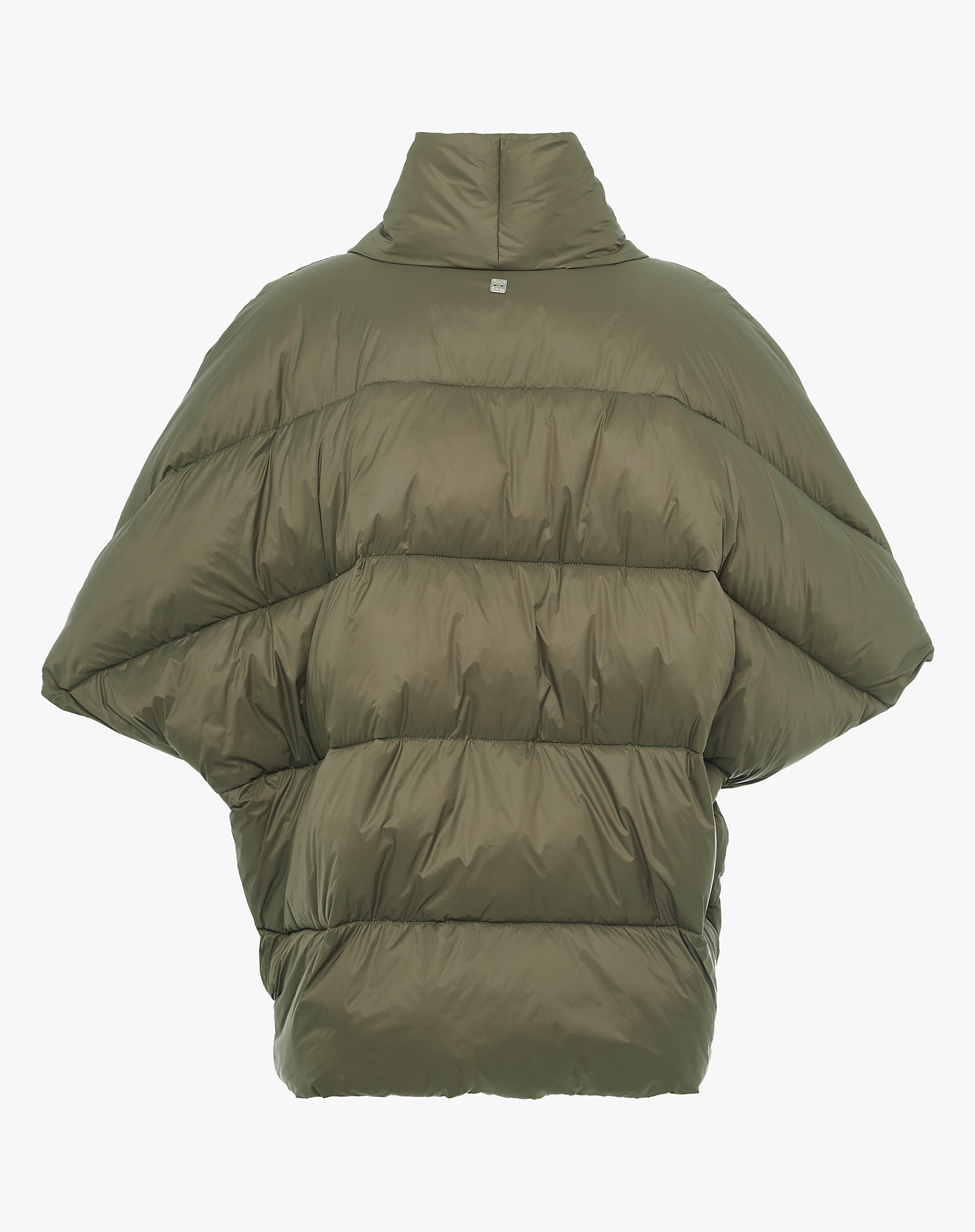 Oversized Down Jacket With Buttons - MILITARY GREEN - Manila Grace | Official Website