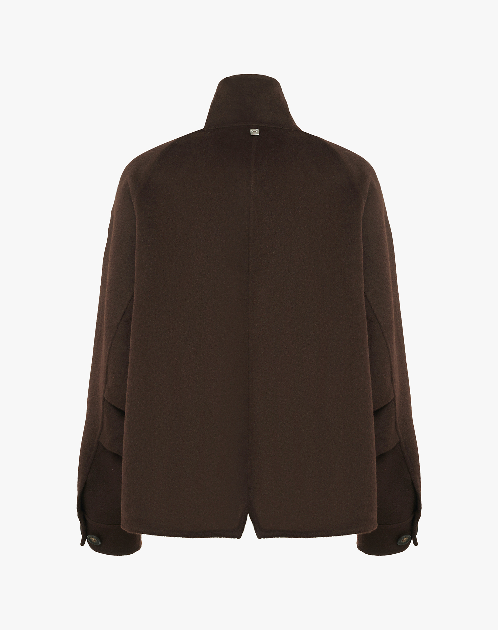 Short Wool Coat With High Collar - MA646 - Manila Grace | Official Website