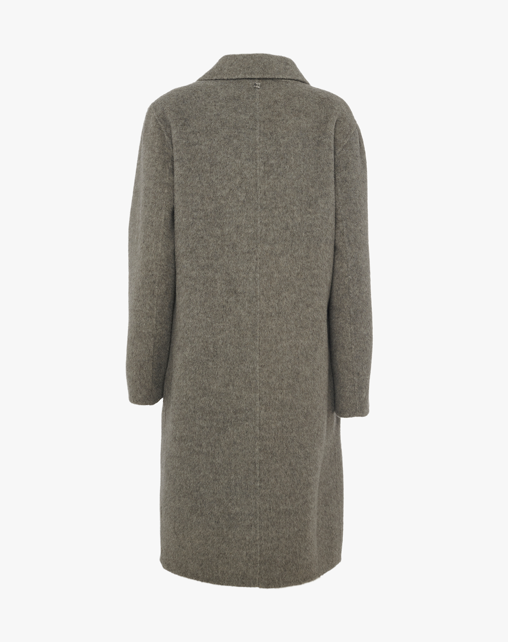 Double-Breasted Bouclé Wool Coat - OUTERWEAR - Manila Grace | Official Website