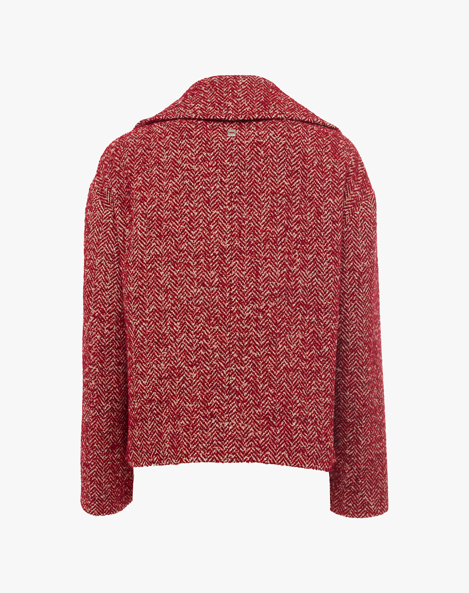 Short Chevron Wool Blend Jacket - MA641 - Manila Grace | Official Website