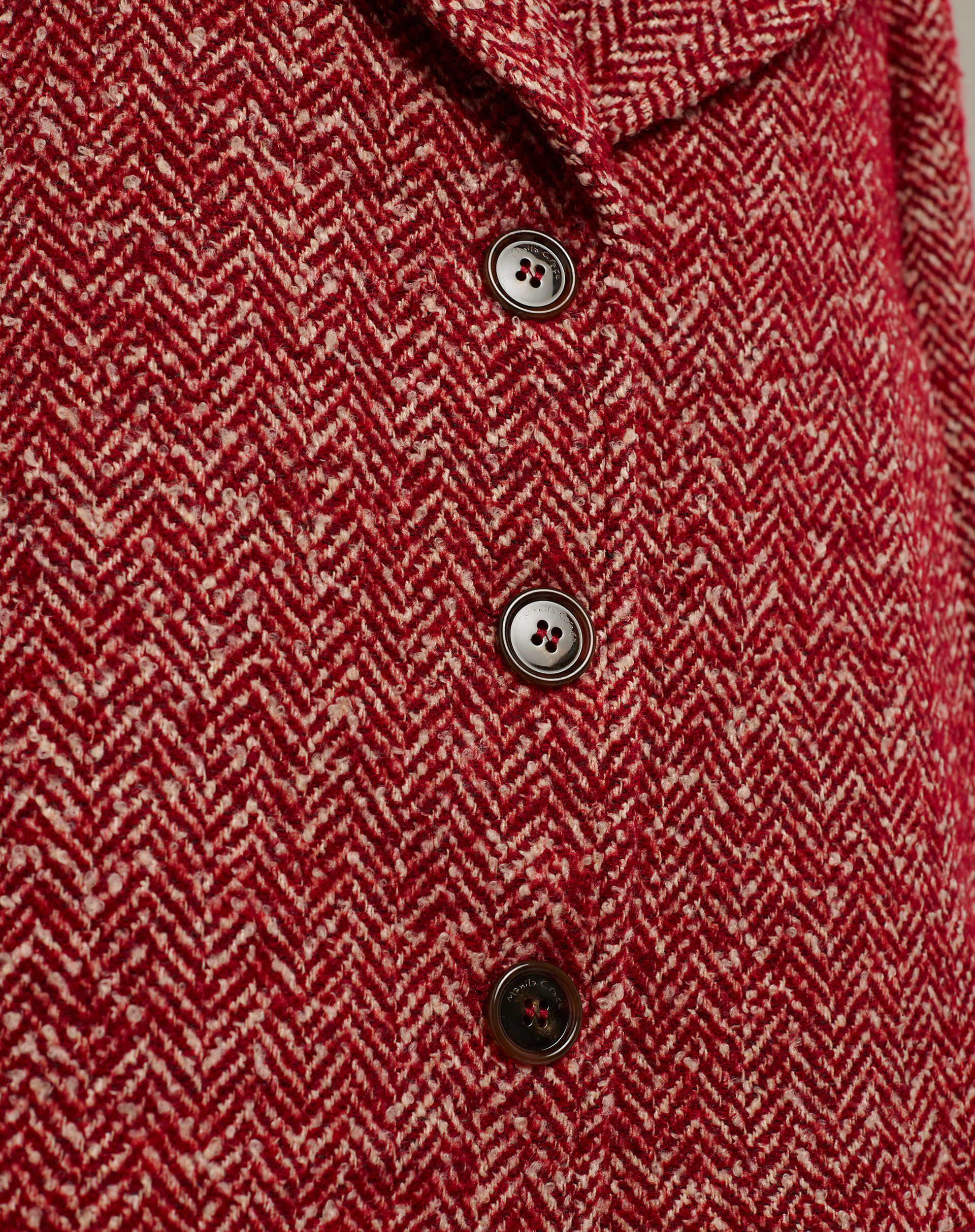 Short Chevron Wool Blend Jacket - MA641 - Manila Grace | Official Website