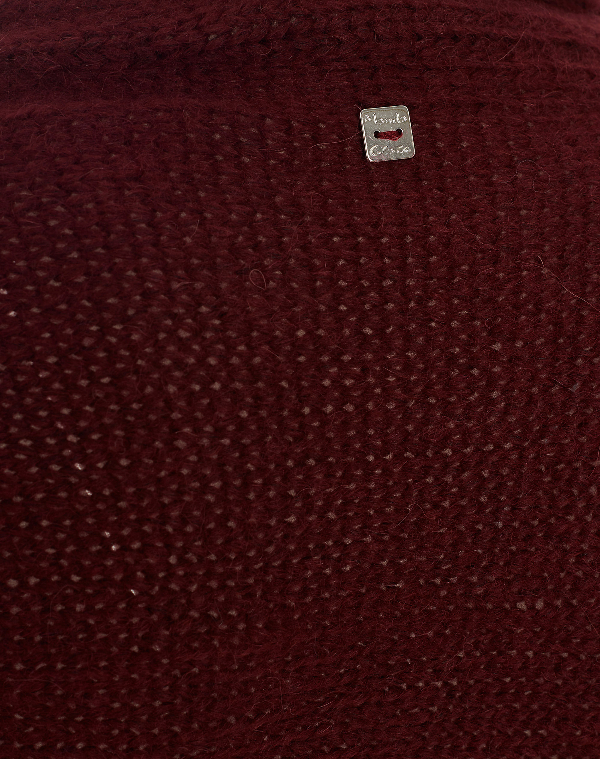 Long Bordeaux Cardigan With Soft Lapels - MA641 - Manila Grace | Official Website