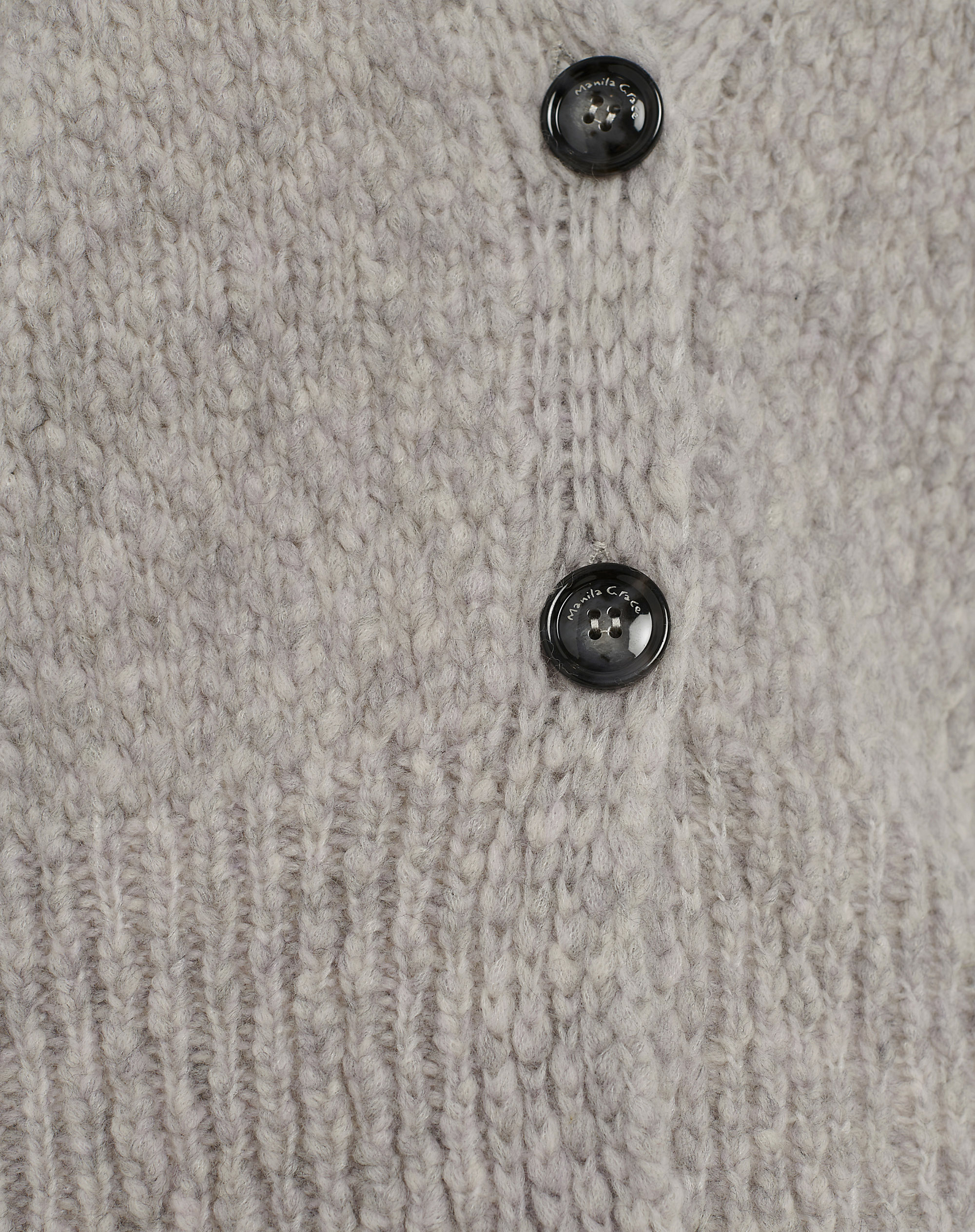 Cropped Grey Cardigan With Wide Sleeves - MG826 - Manila Grace | Official Website
