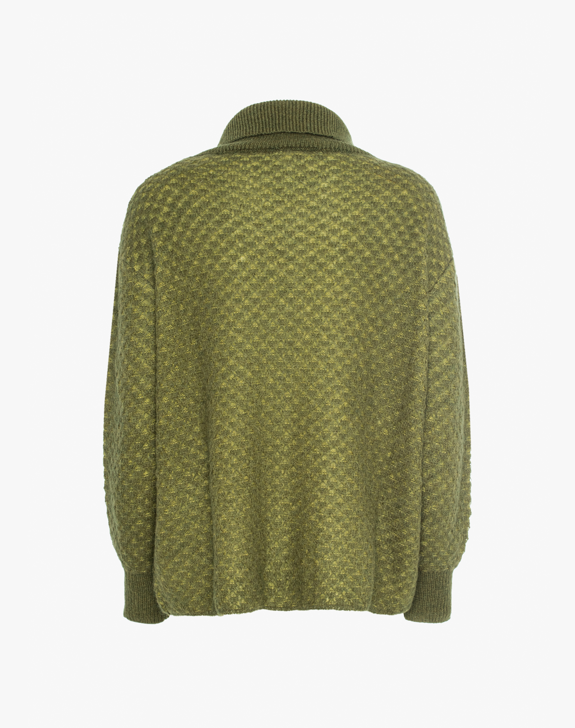 Jacquard Turtleneck Sweater - KNITWEAR - Manila Grace | Official Website