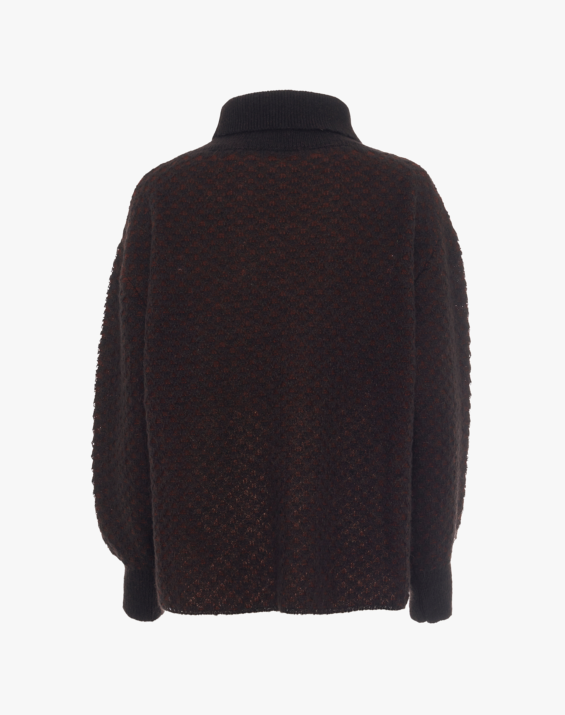 Jacquard Turtleneck Sweater - KNITWEAR - Manila Grace | Official Website