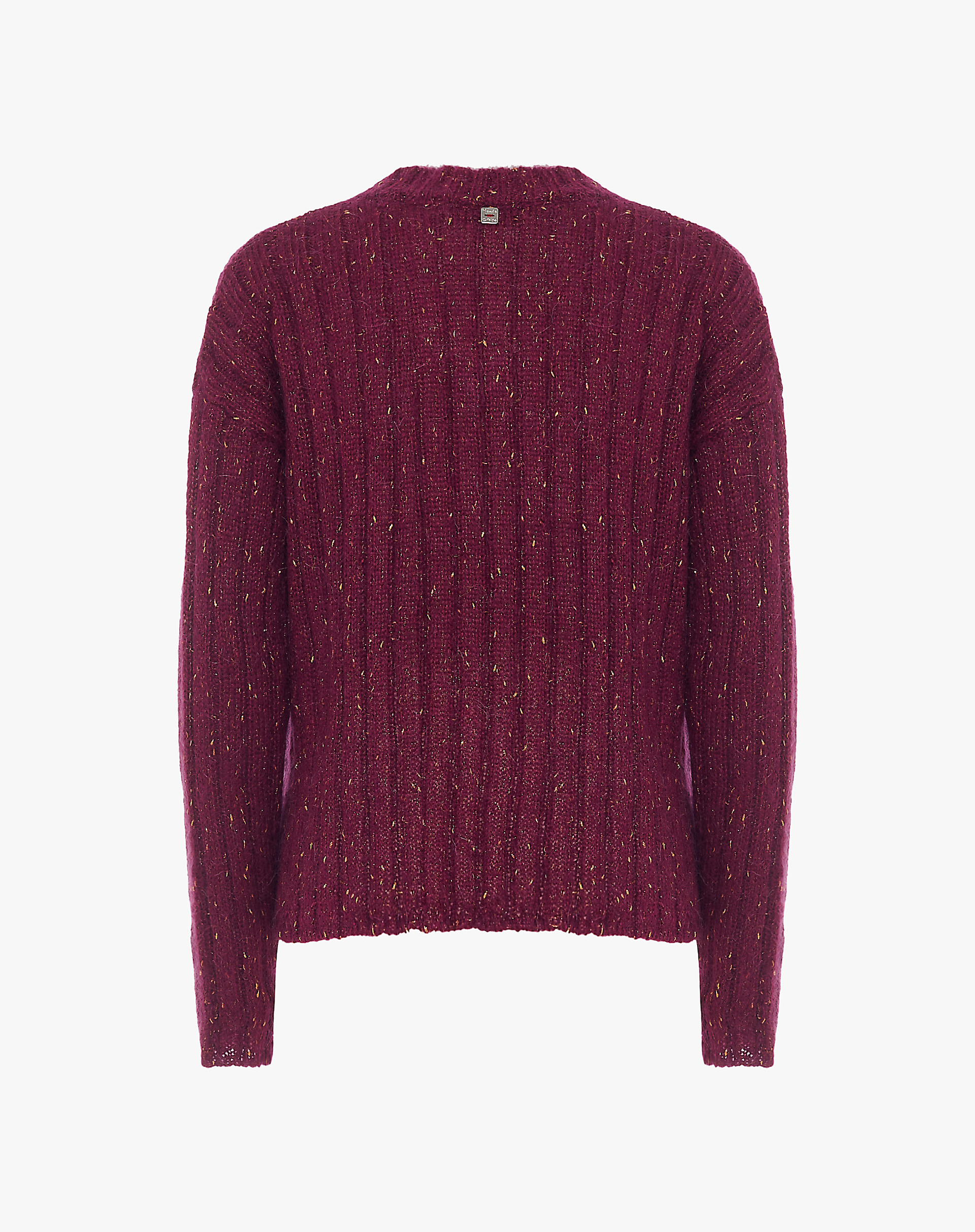 Slub Ribbed V-Neck Sweater - KNITWEAR - Manila Grace | Official Website