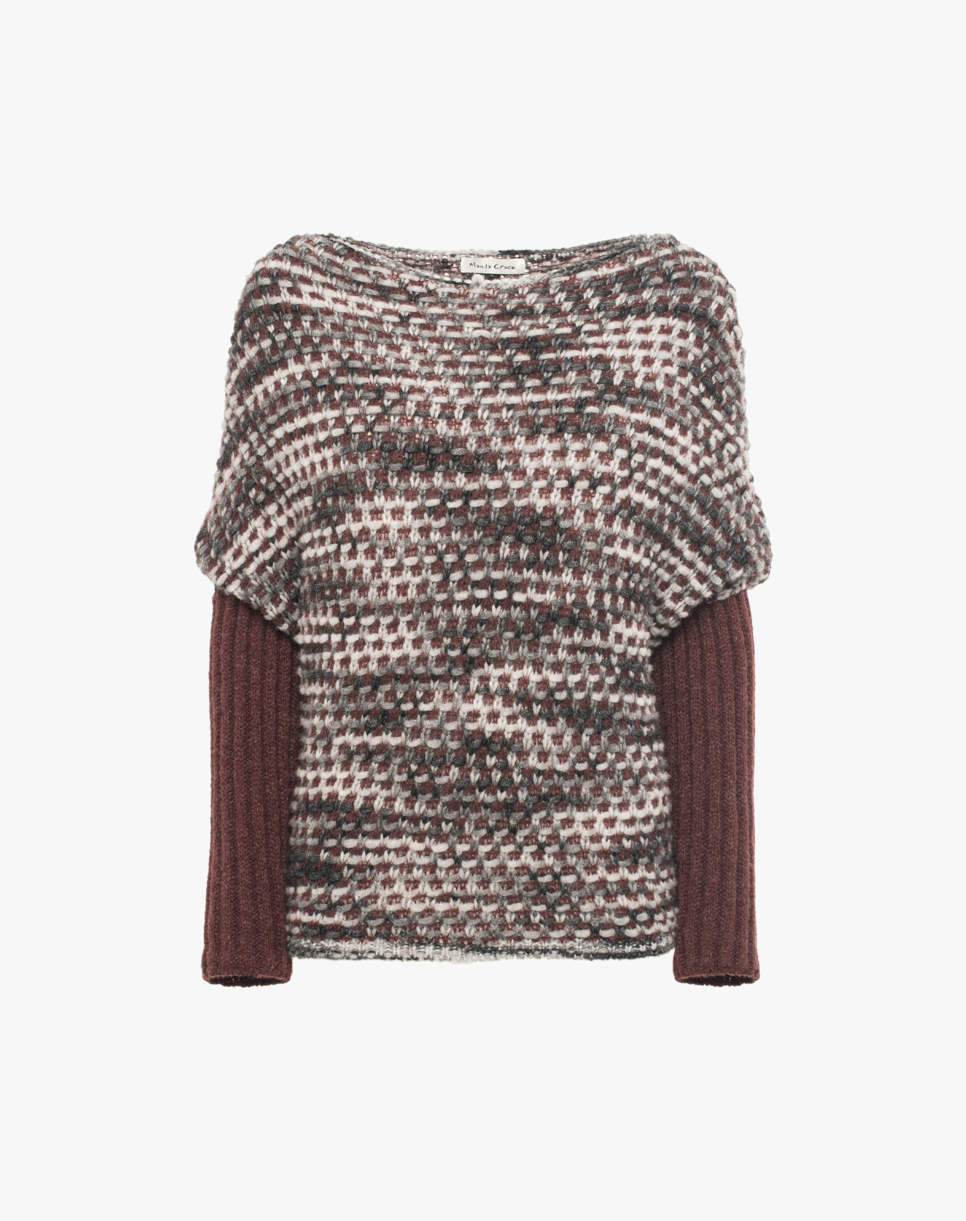 Multicolored Sweater With Textured Workmanship - MA641 - Manila Grace | Official Website