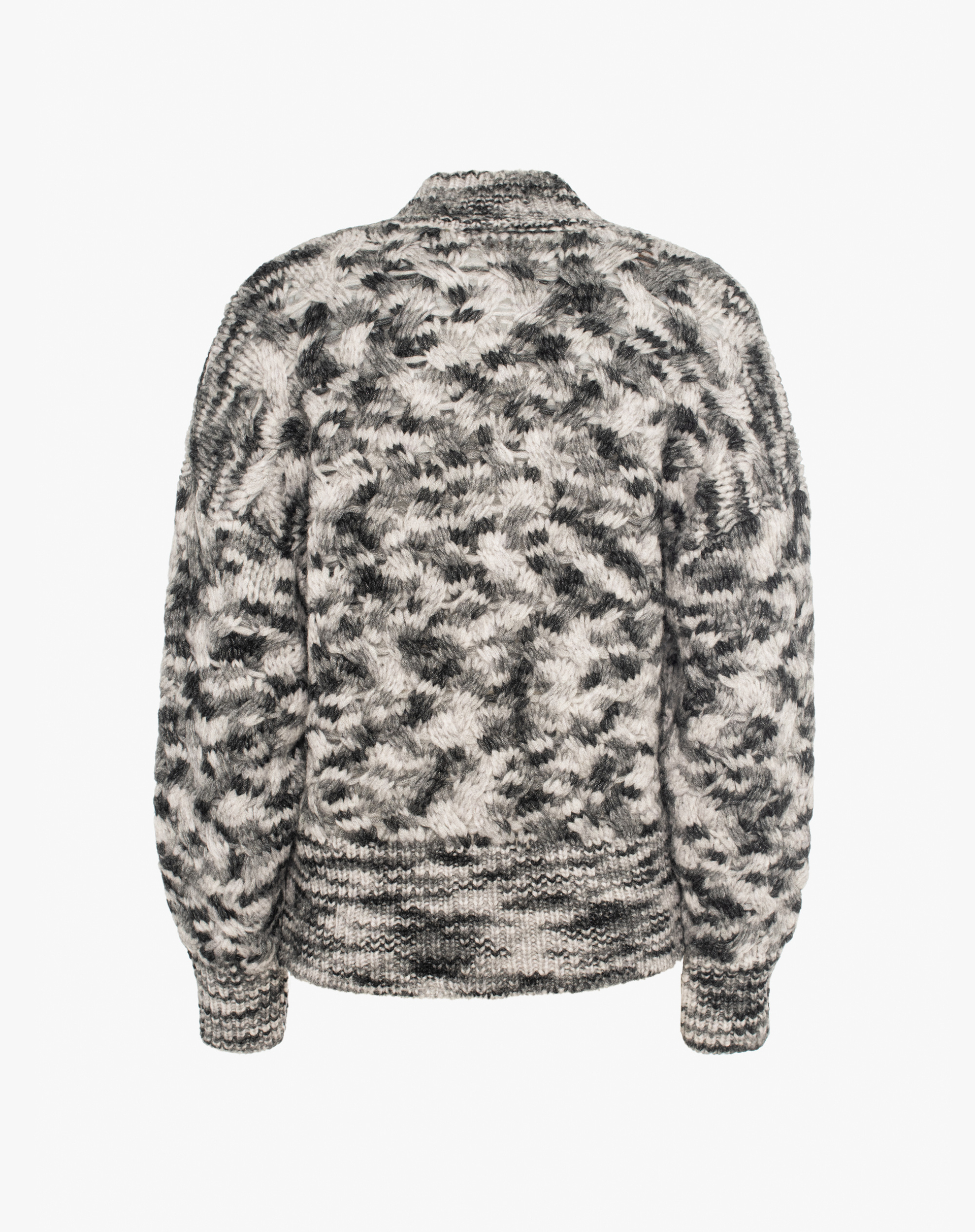 Melange Pattern V-Neck Sweater - MA642 - Manila Grace | Official Website