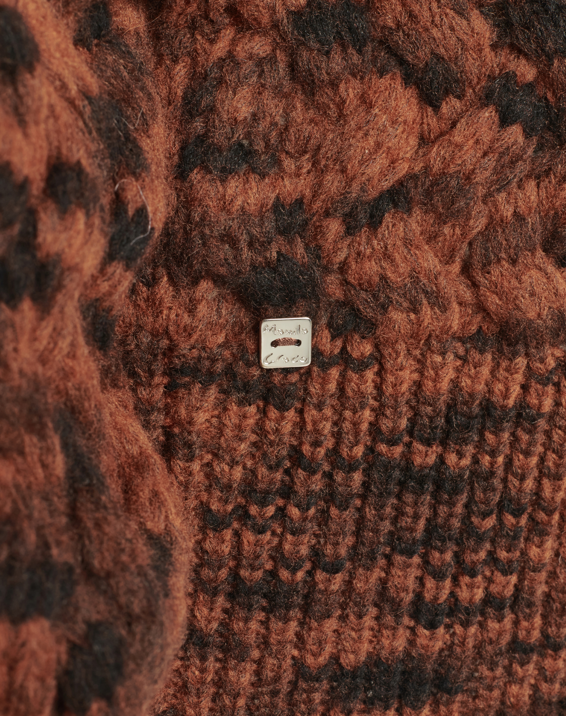 Melange Pattern V-Neck Sweater - MA646 - Manila Grace | Official Website