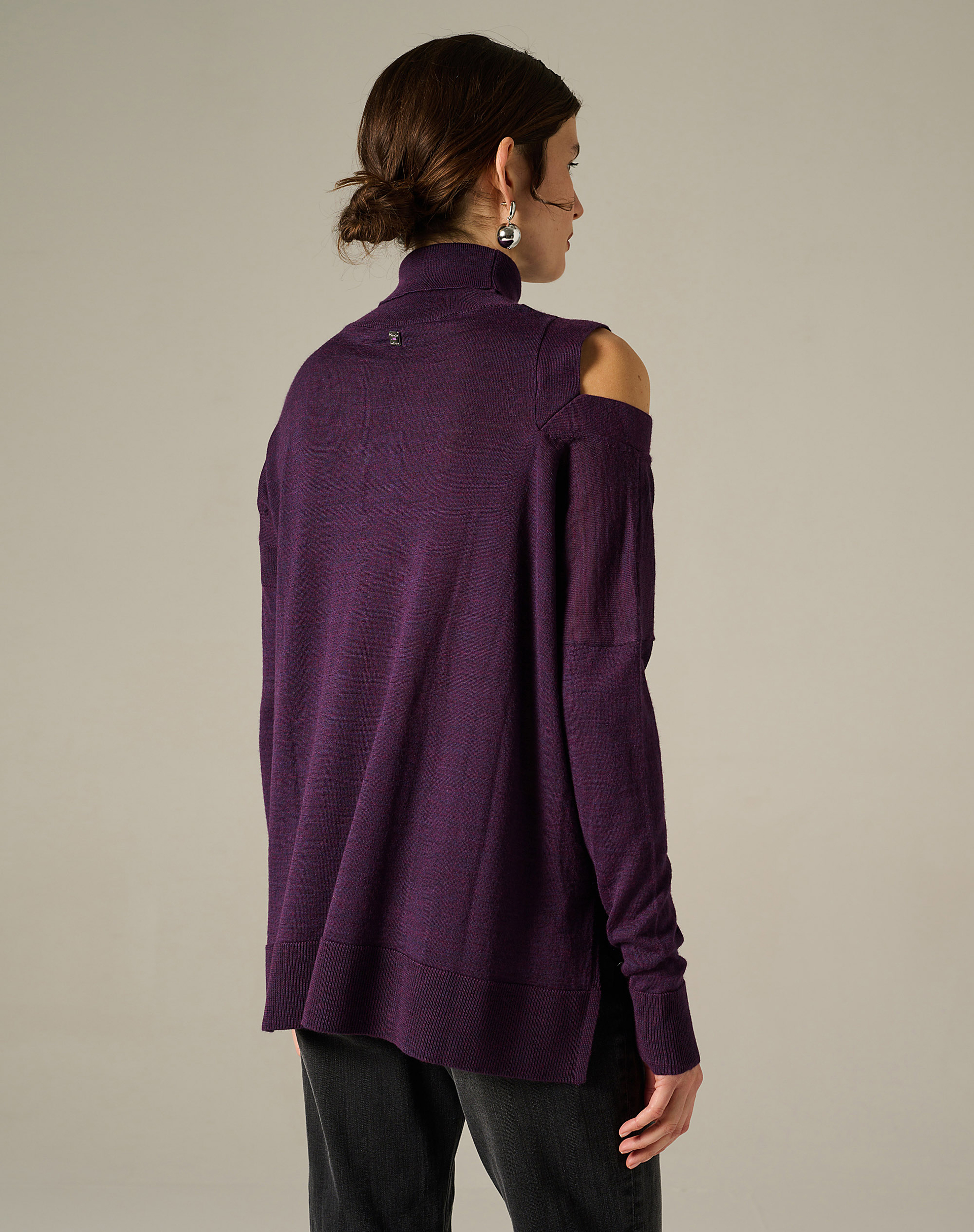 Oversized High Neck Sweater - MA648 - Manila Grace | Official Website