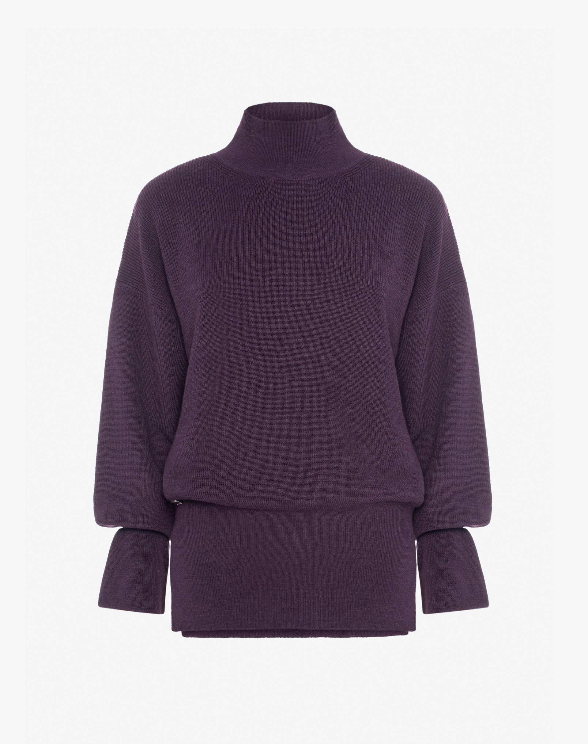 Oversized Sweater With High Neck And Double Cuffs - MA648 - Manila Grace | Official Website
